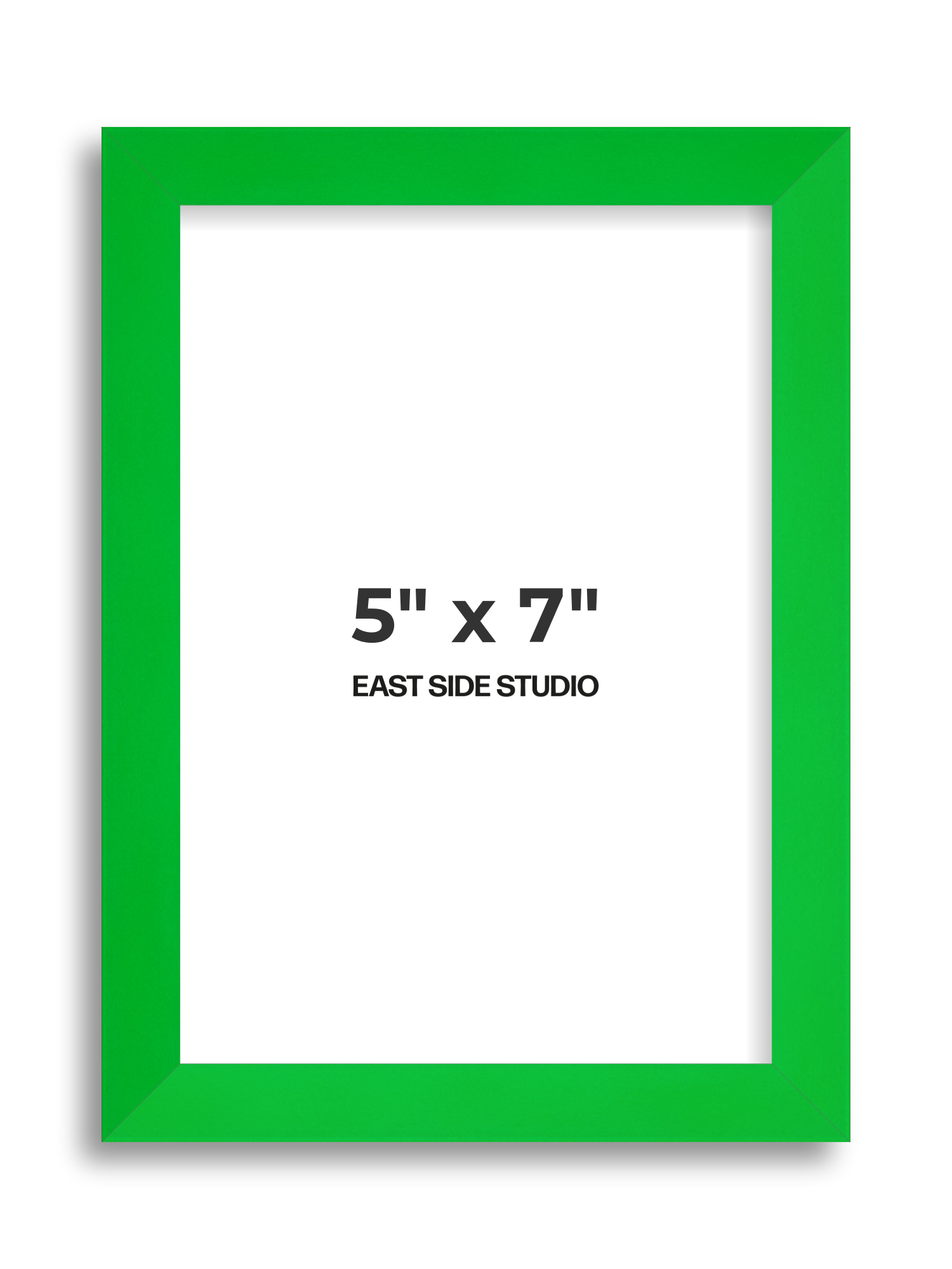 Neon Green 5" x 7" picture frame
