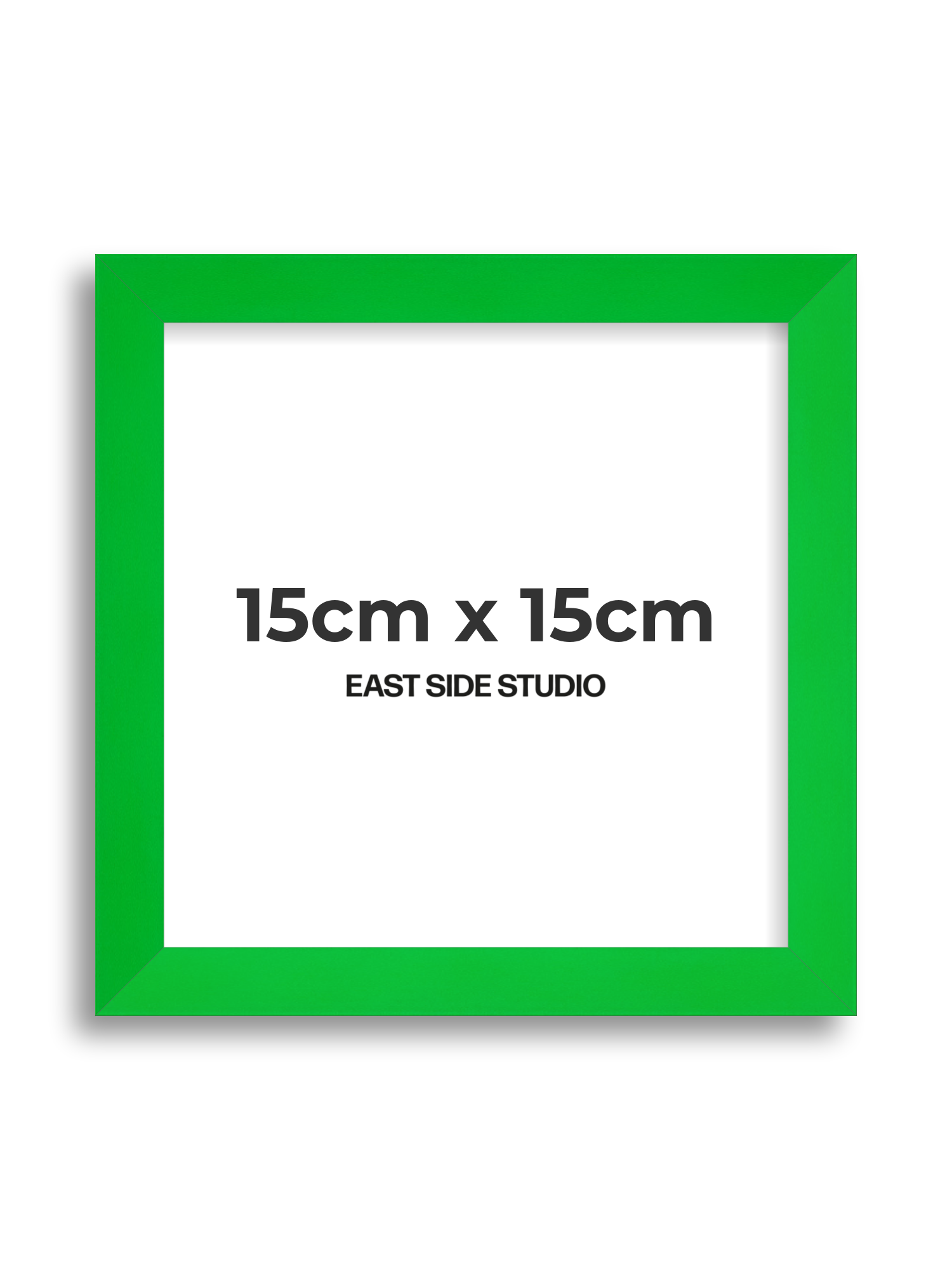 Neon Green 15cm x 15cm picture frame