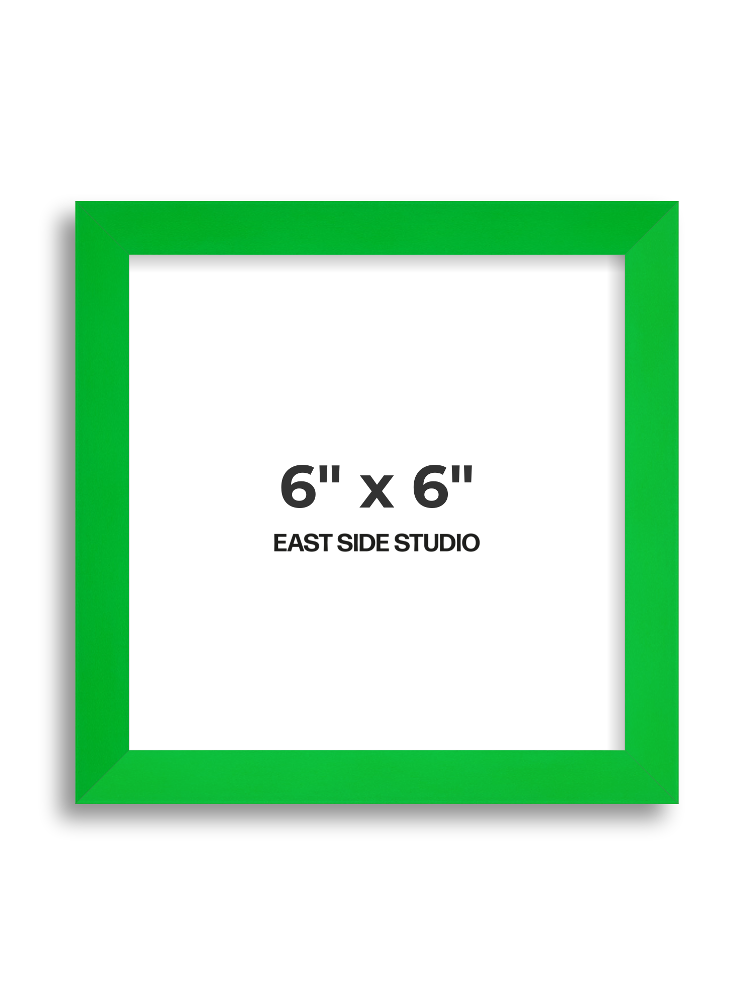 Neon Green 6" x 6" picture frame