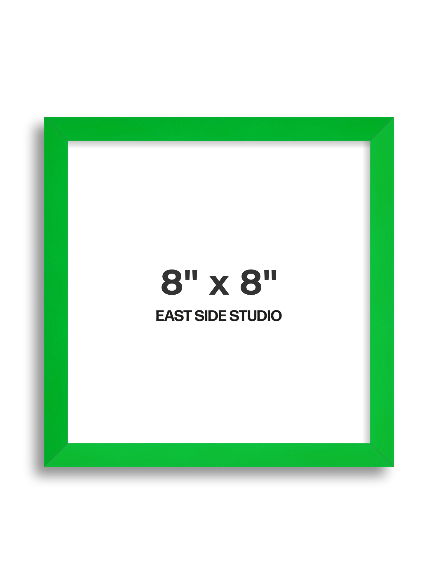 Neon Green 8" x 8" picture frame