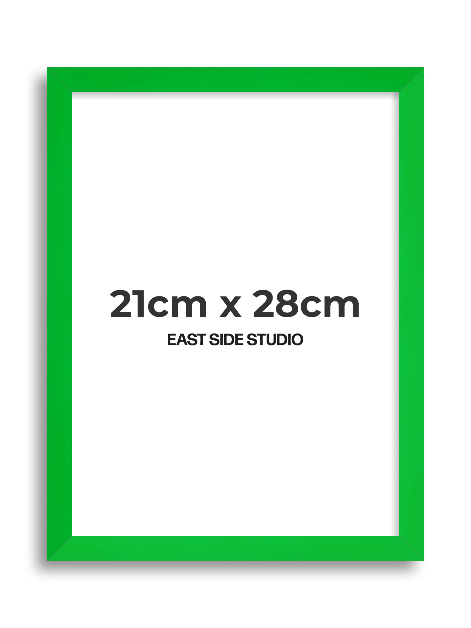 Neon Green 21cm x 28cm picture frame