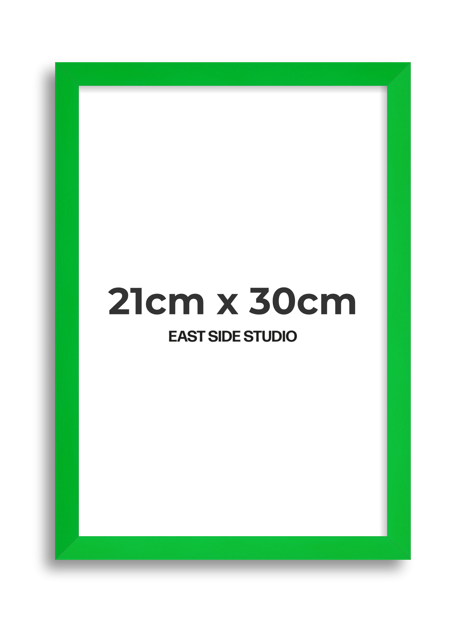 Neon Green 21cm x 30cm picture frame
