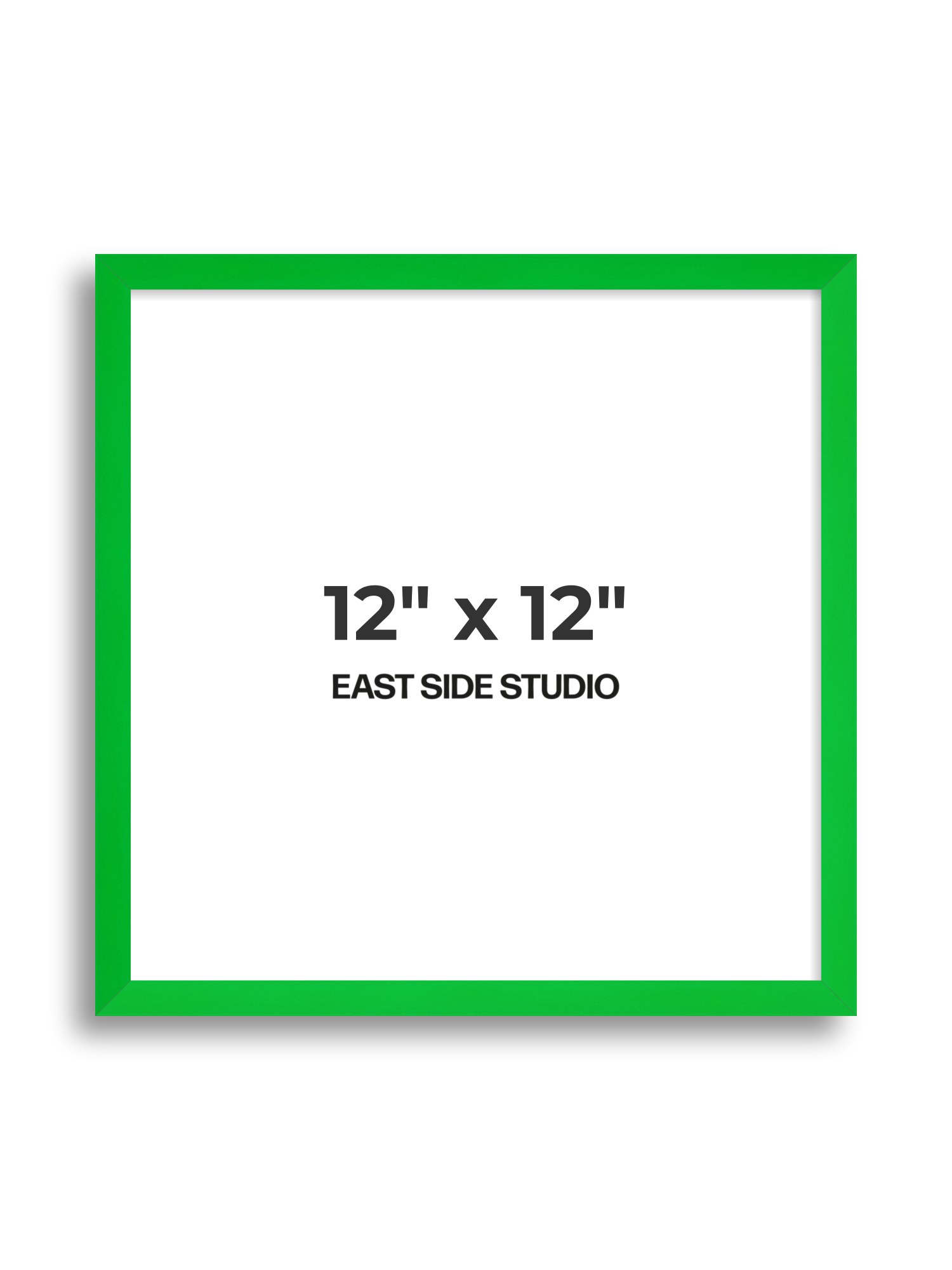Neon Green 12" x 12" picture frame