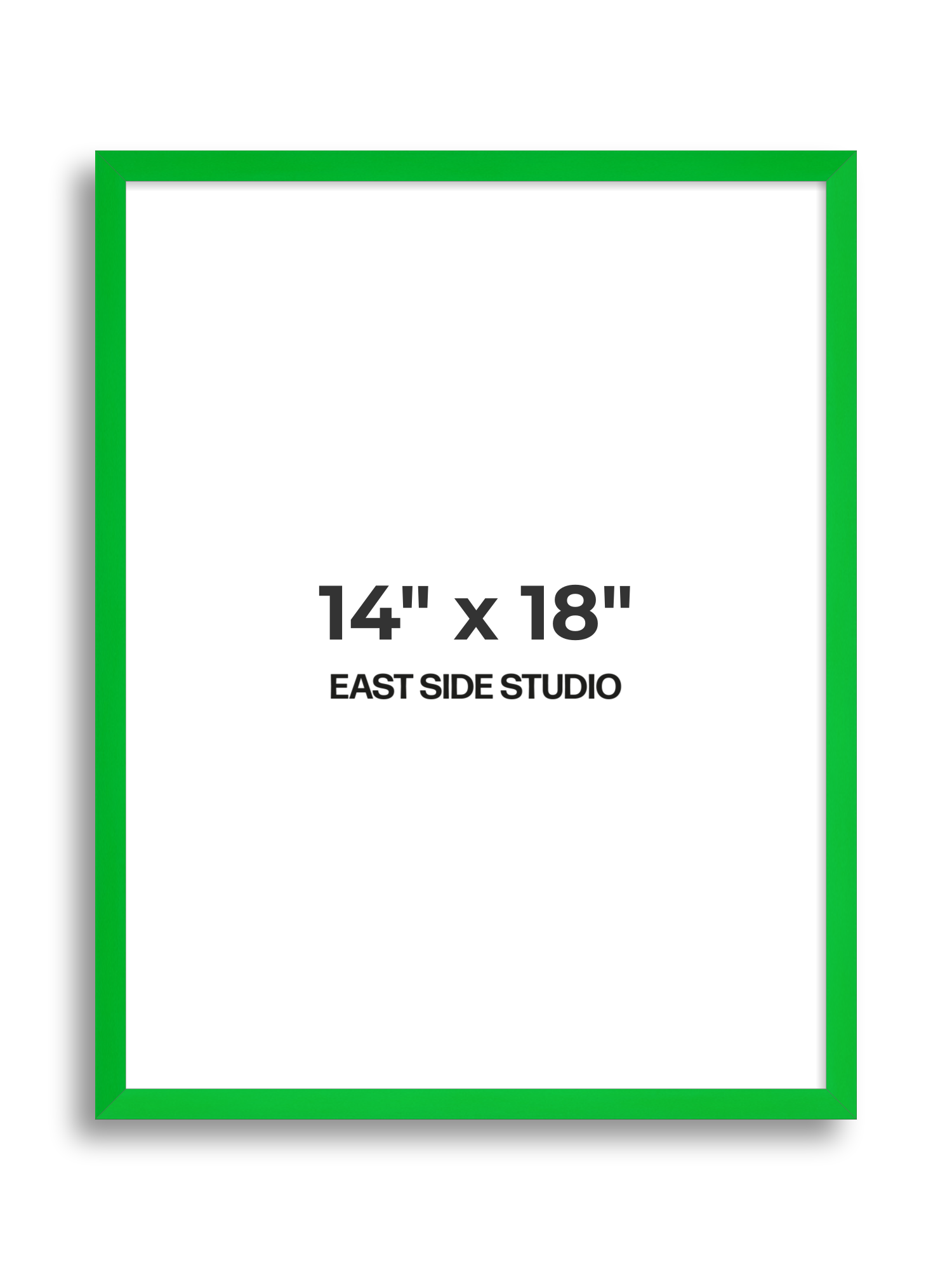 Neon Green 14" x 18" picture frame
