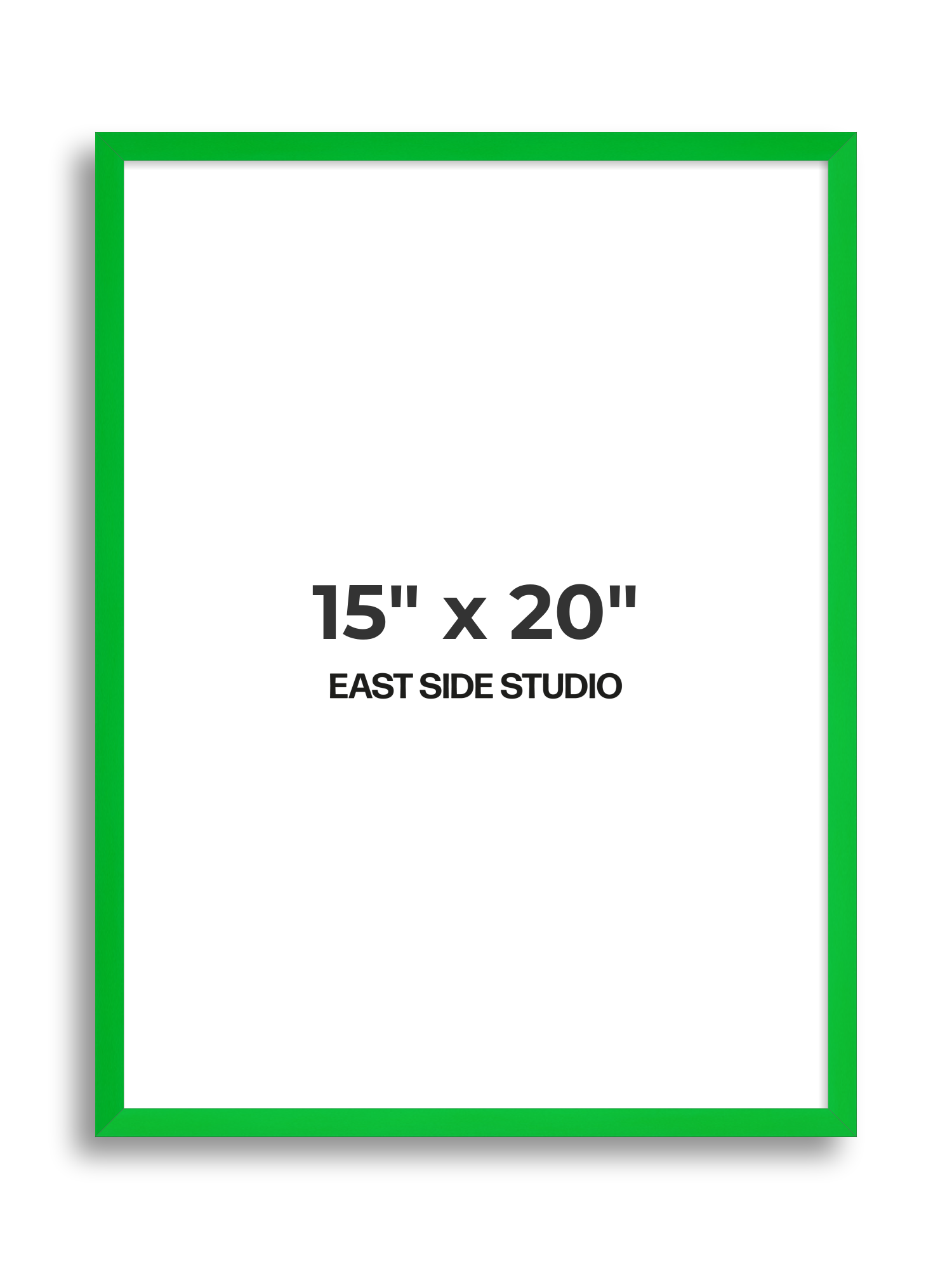 Neon Green 15" x 20" picture frame