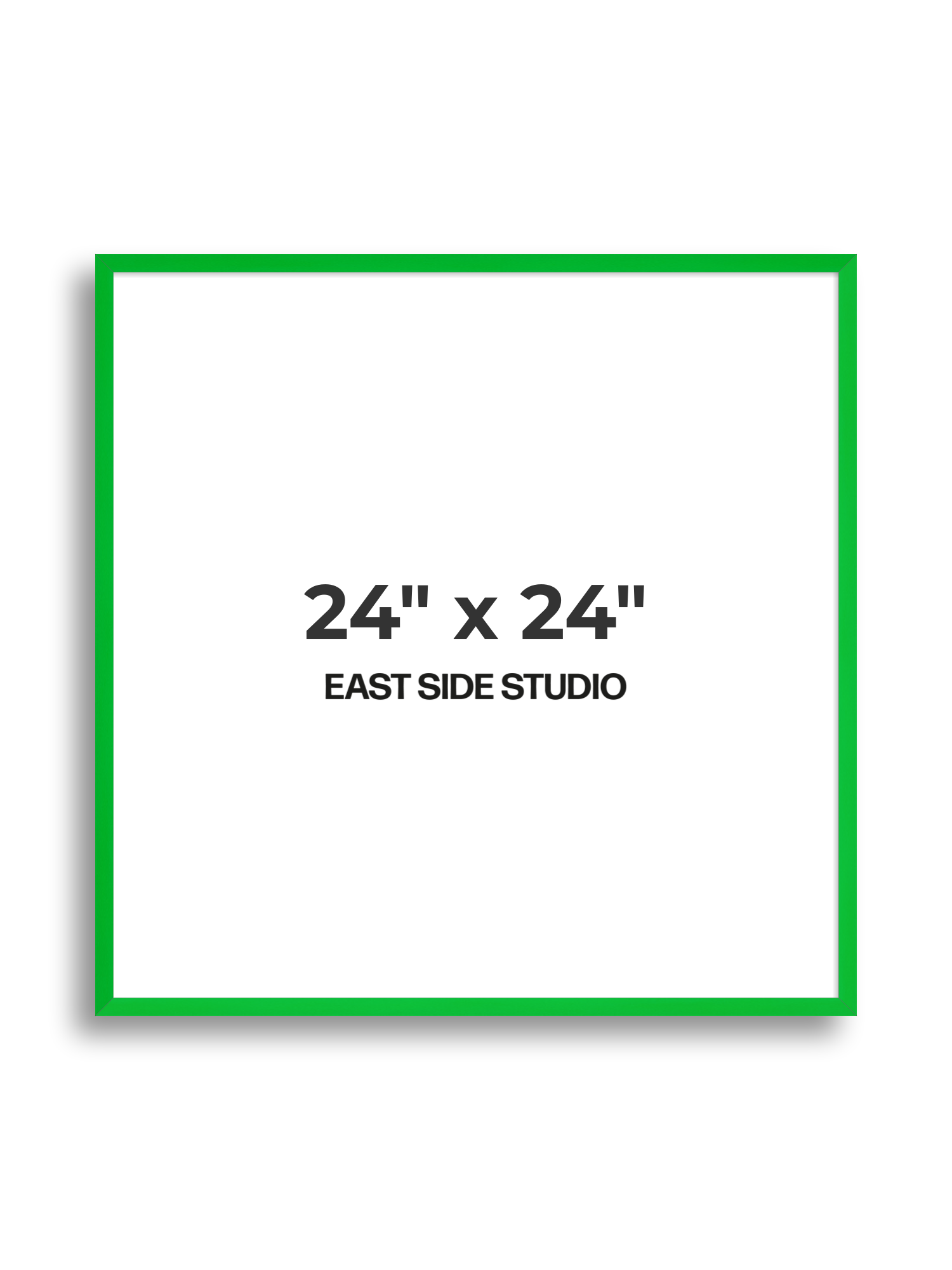 Neon Green 24" x 24" picture frame