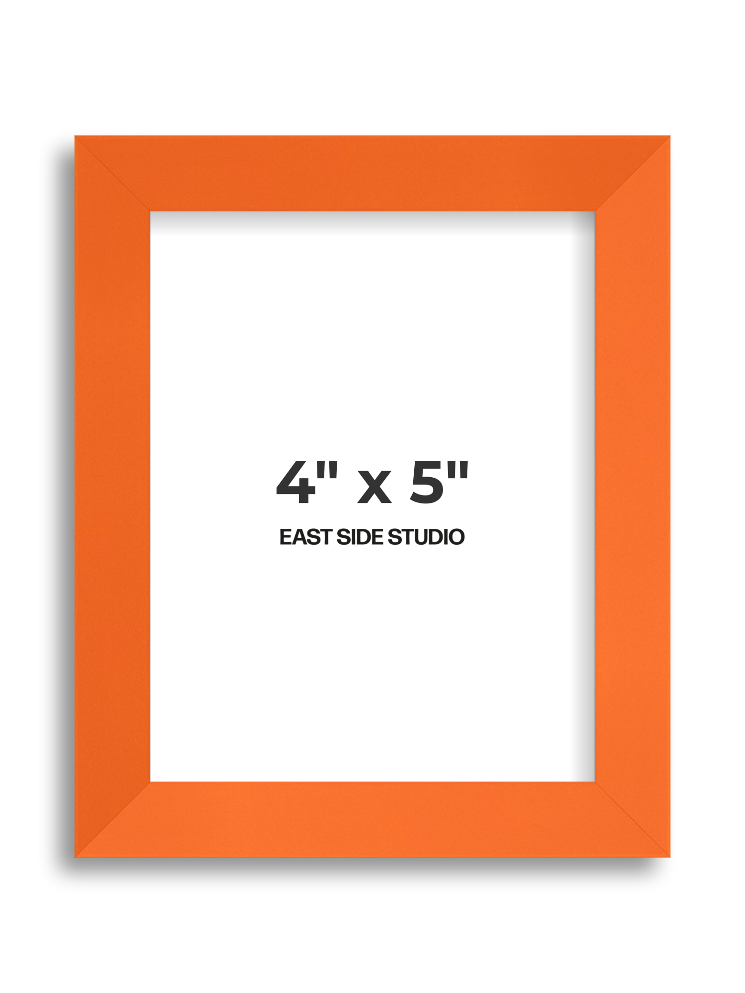 Neon Orange 4" x 5" picture frame