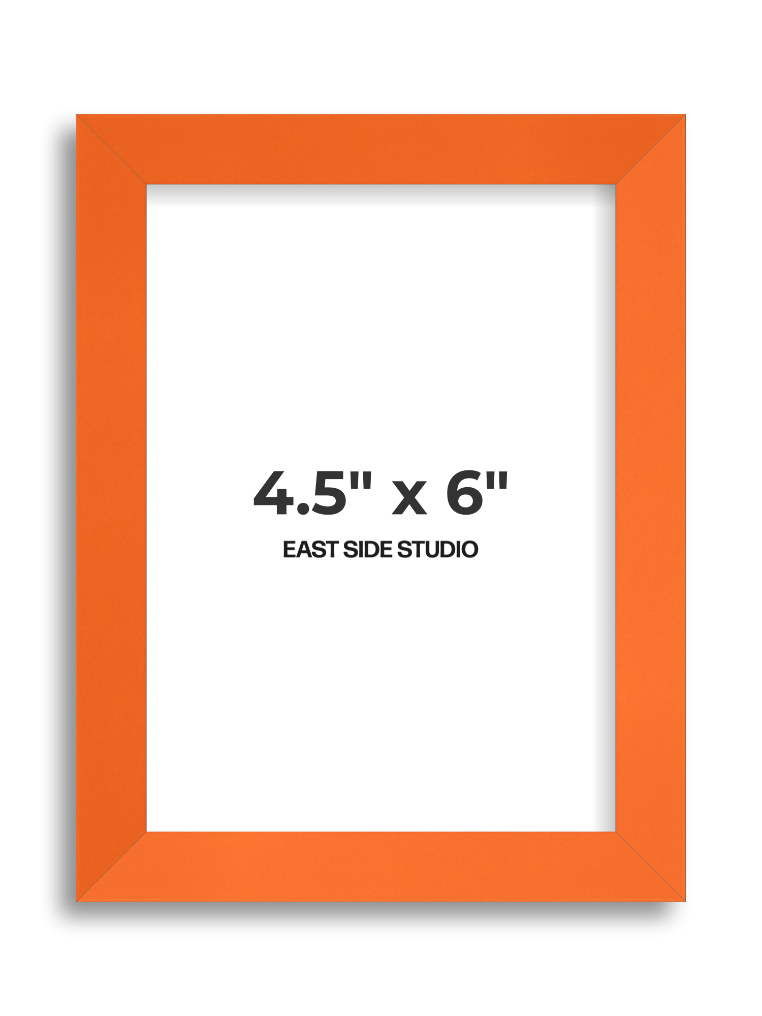 Neon Orange 4.5" x 6" picture frame