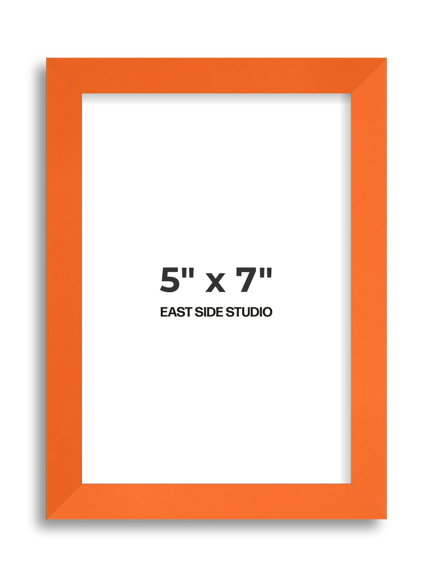 Neon Orange 5" x 7" picture frame