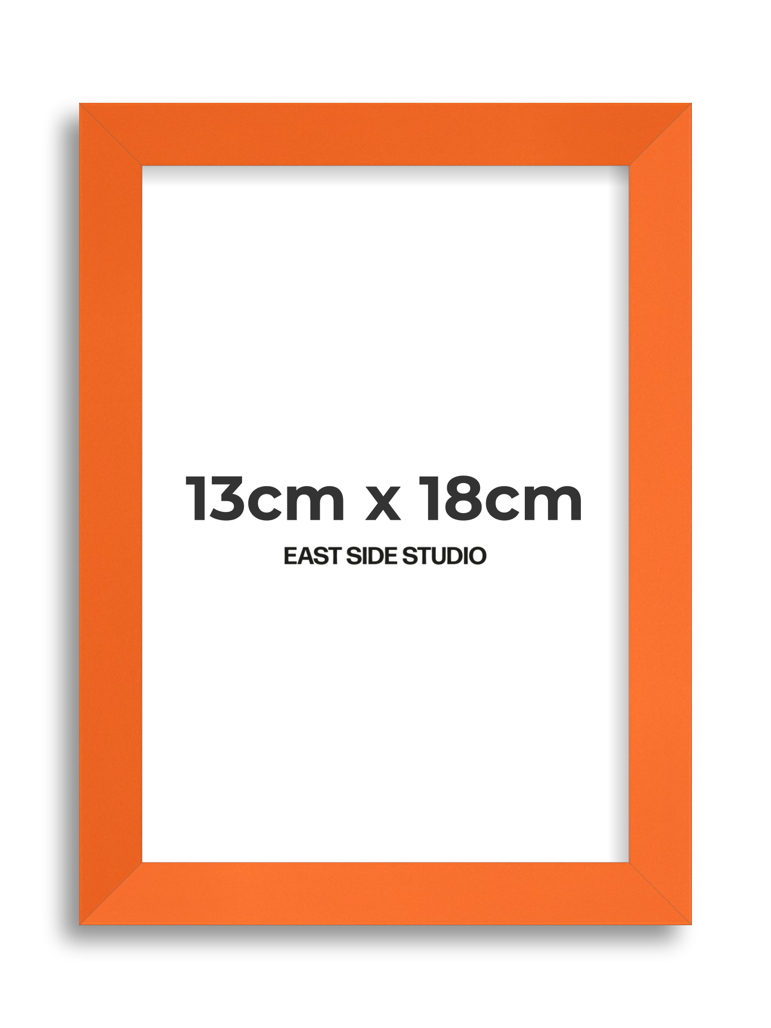 Neon Orange 13cm x 18cm picture frame