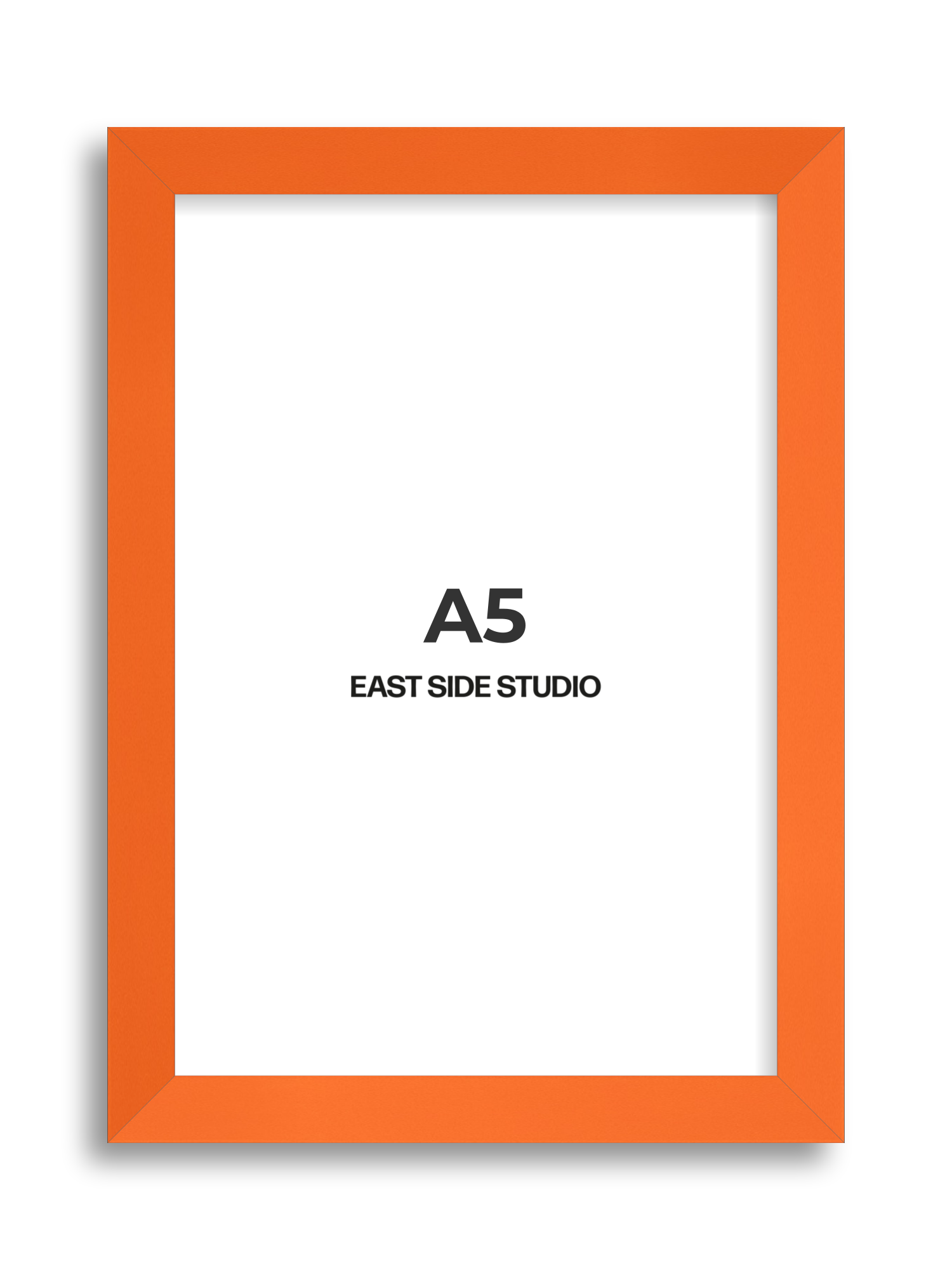 Neon Orange A5 picture frame
