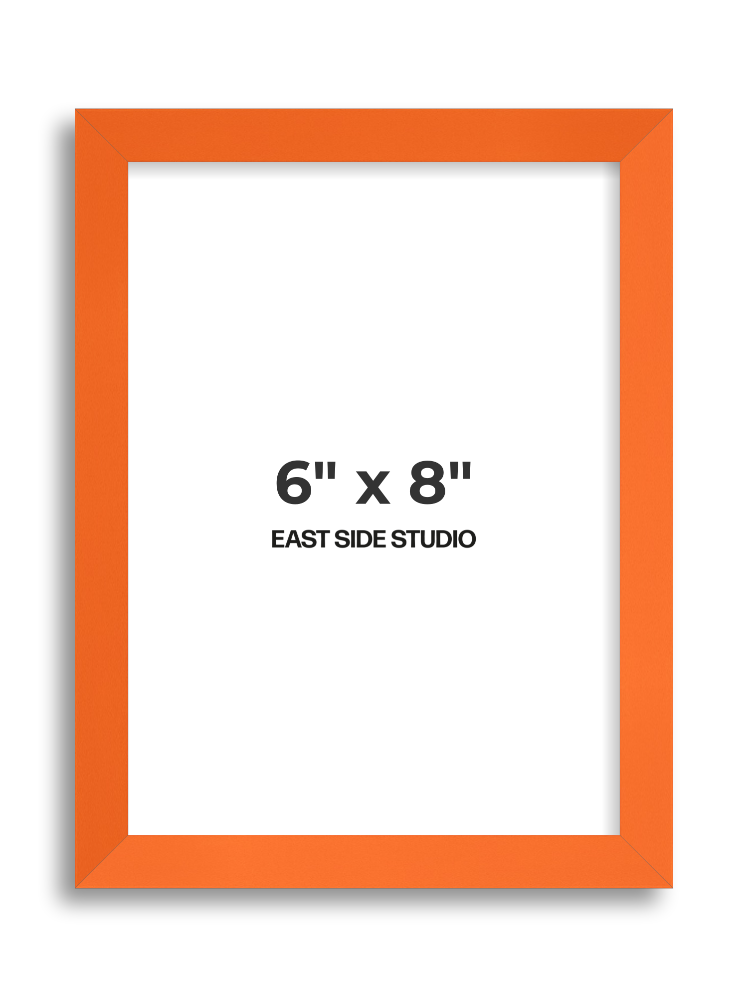 Neon Orange 6" x 8" picture frame