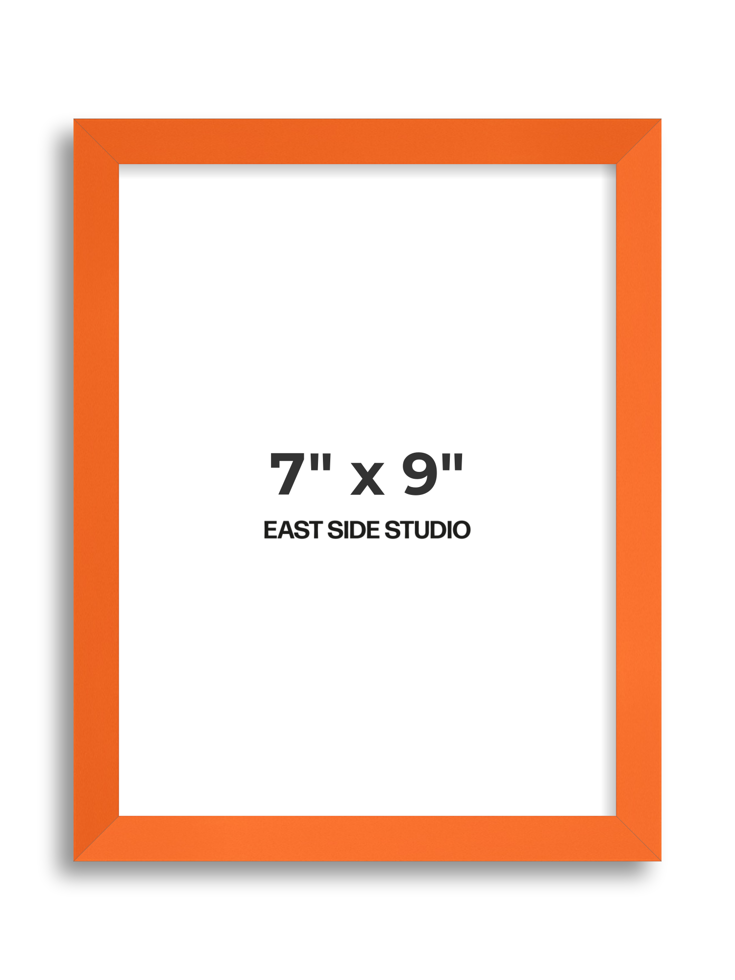 Neon Orange 7" x 9" picture frame