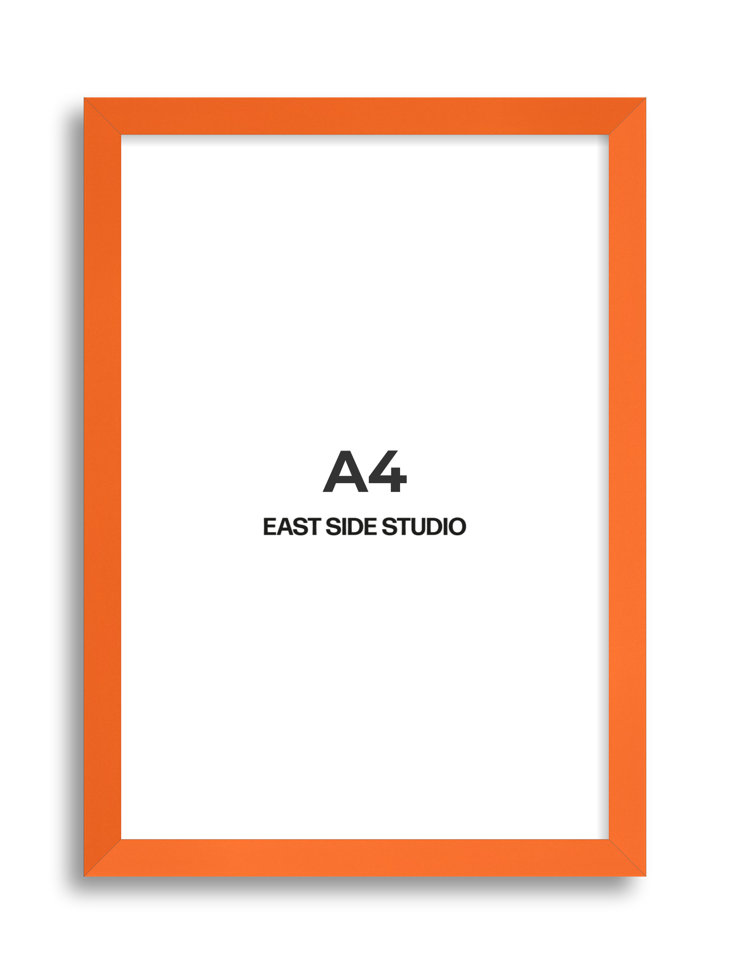 Neon Orange A4 picture frame