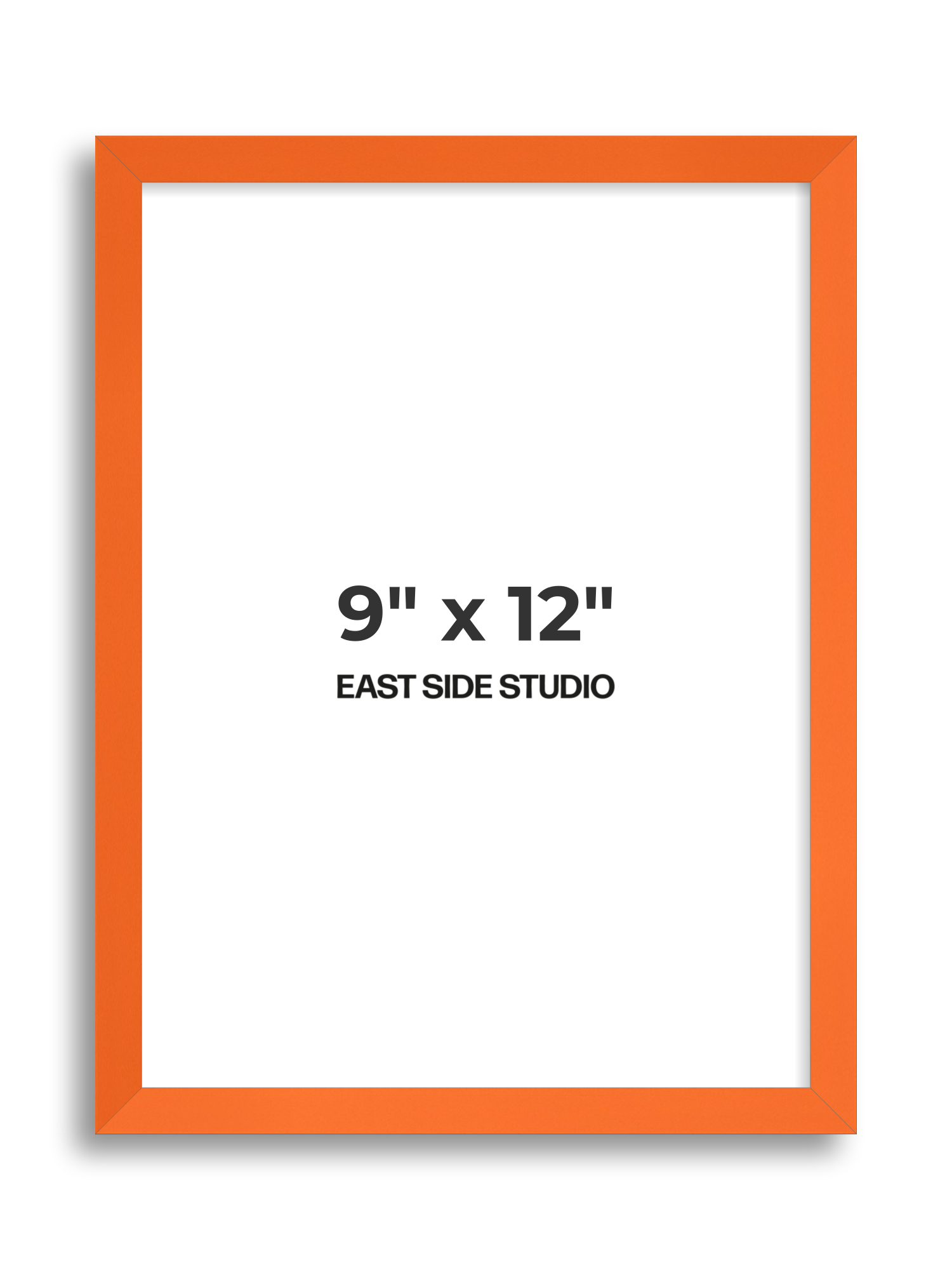 Neon Orange 9" x 12" picture frame