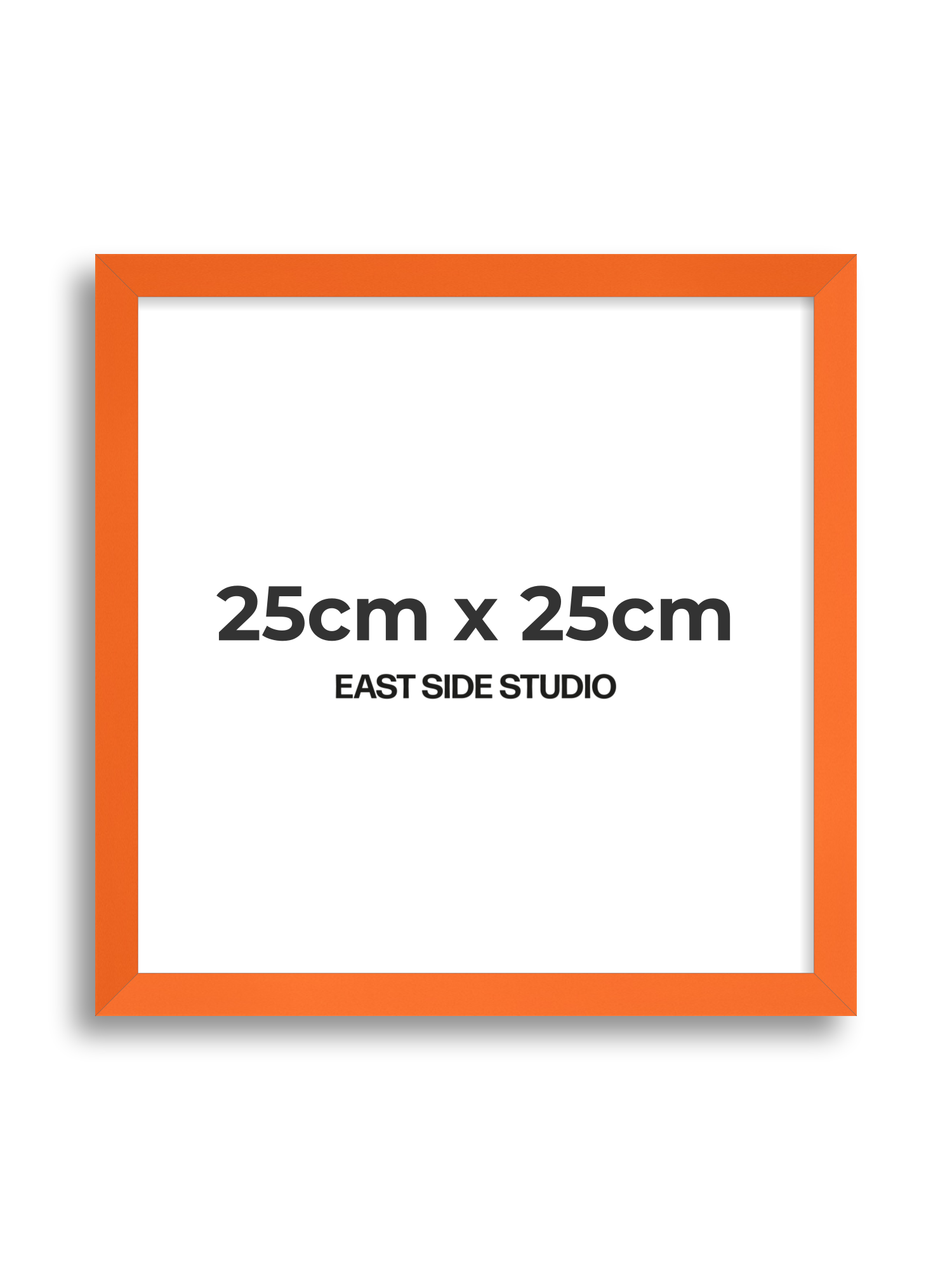 Neon Orange 25cm x 25cm picture frame