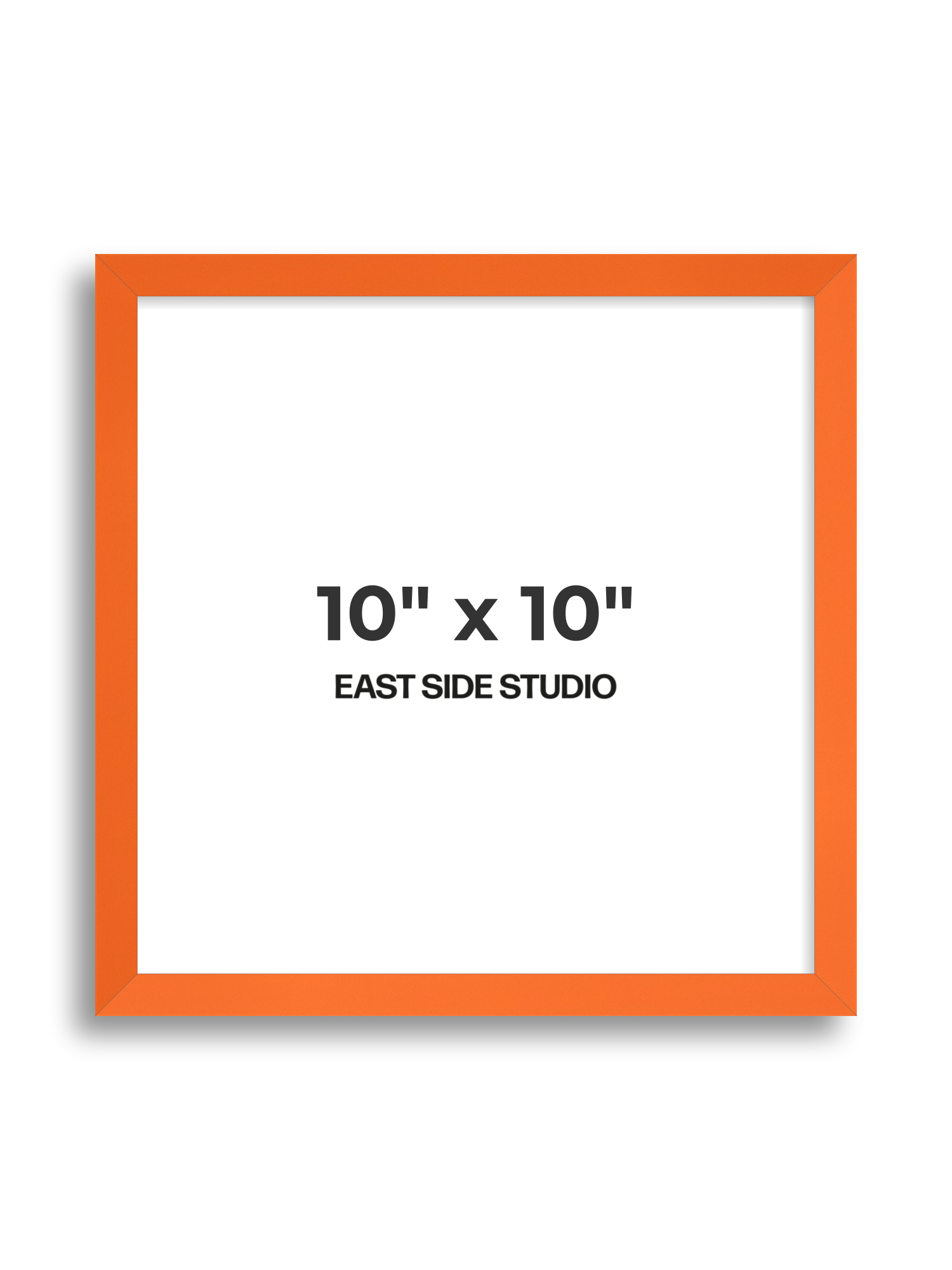 Neon Orange 10" x 10" picture frame