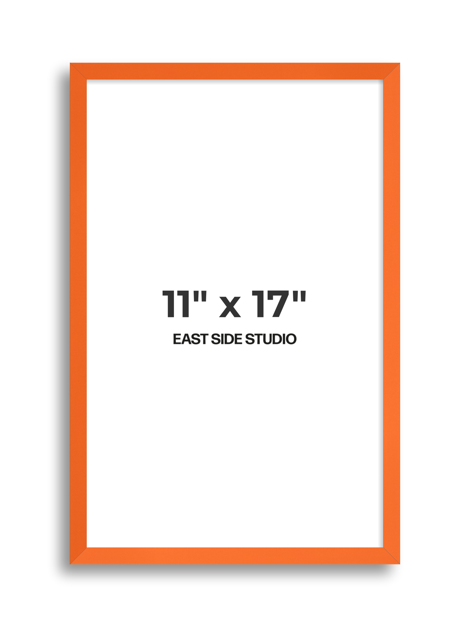Neon Orange 11" x 17" picture frame