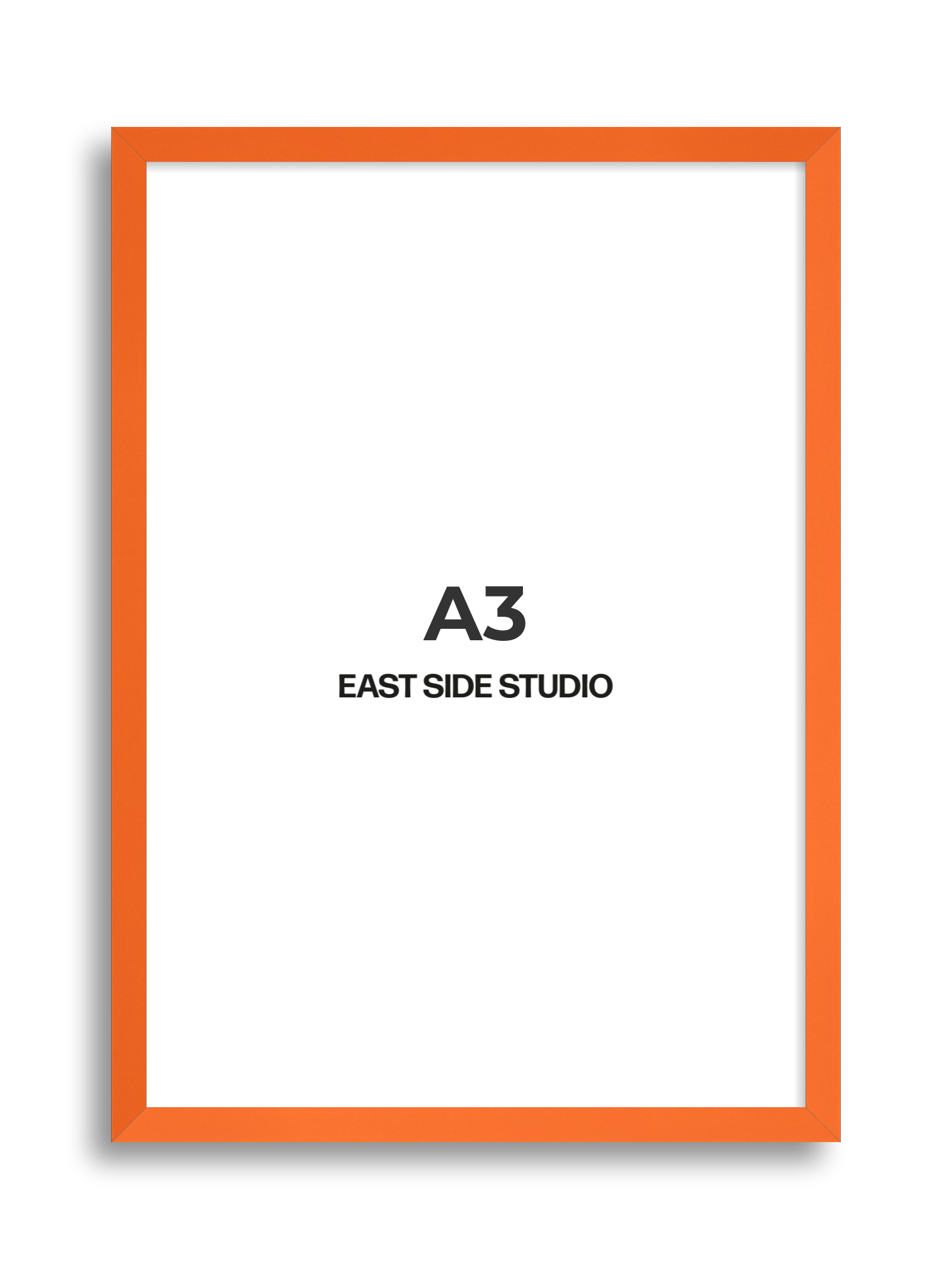 Neon Orange A3 picture frame