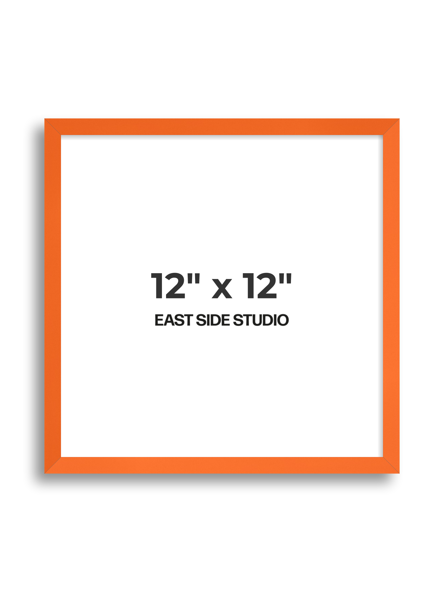 Neon Orange 12" x 12" picture frame