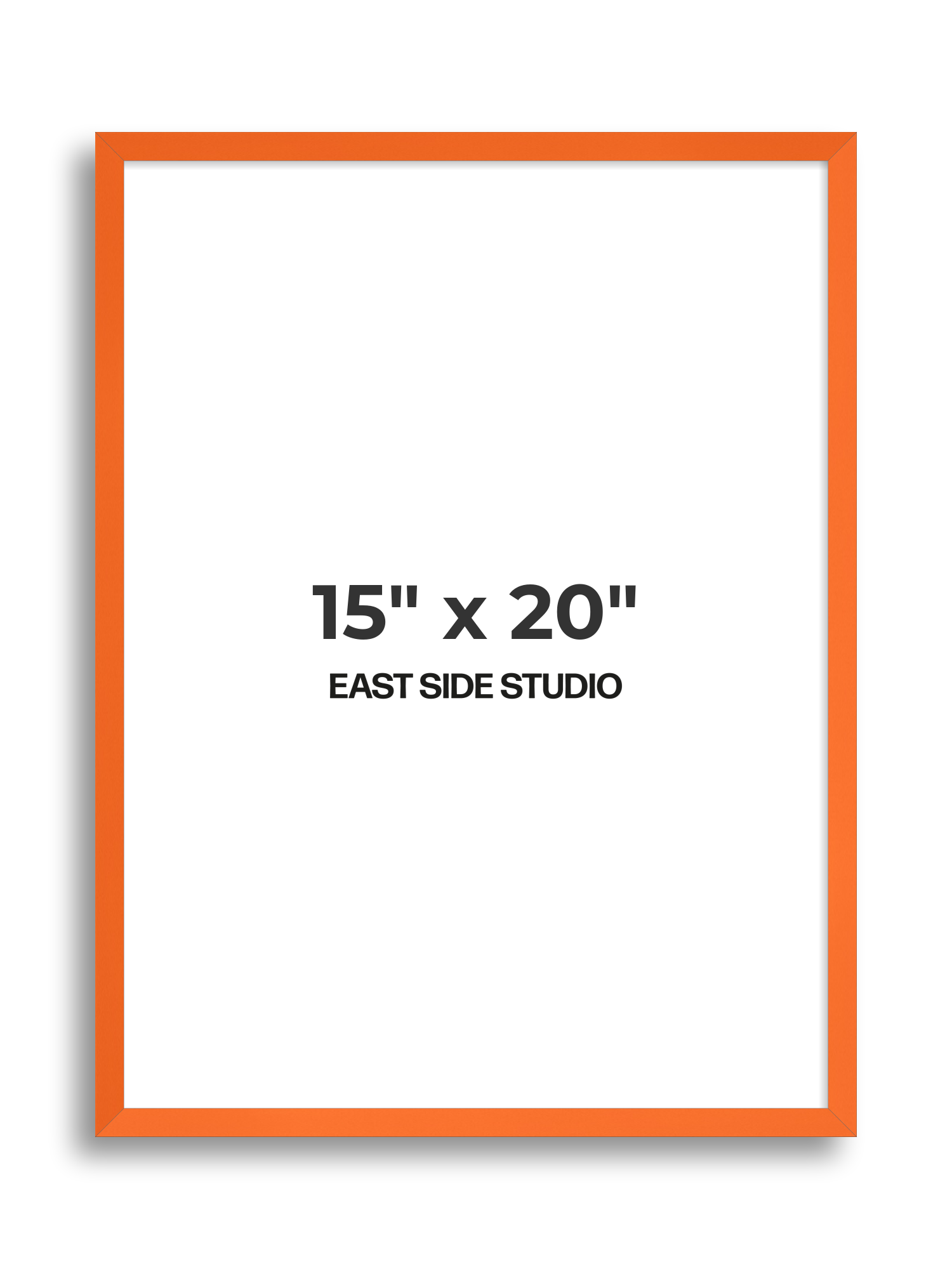 Neon Orange 15" x 20" picture frame