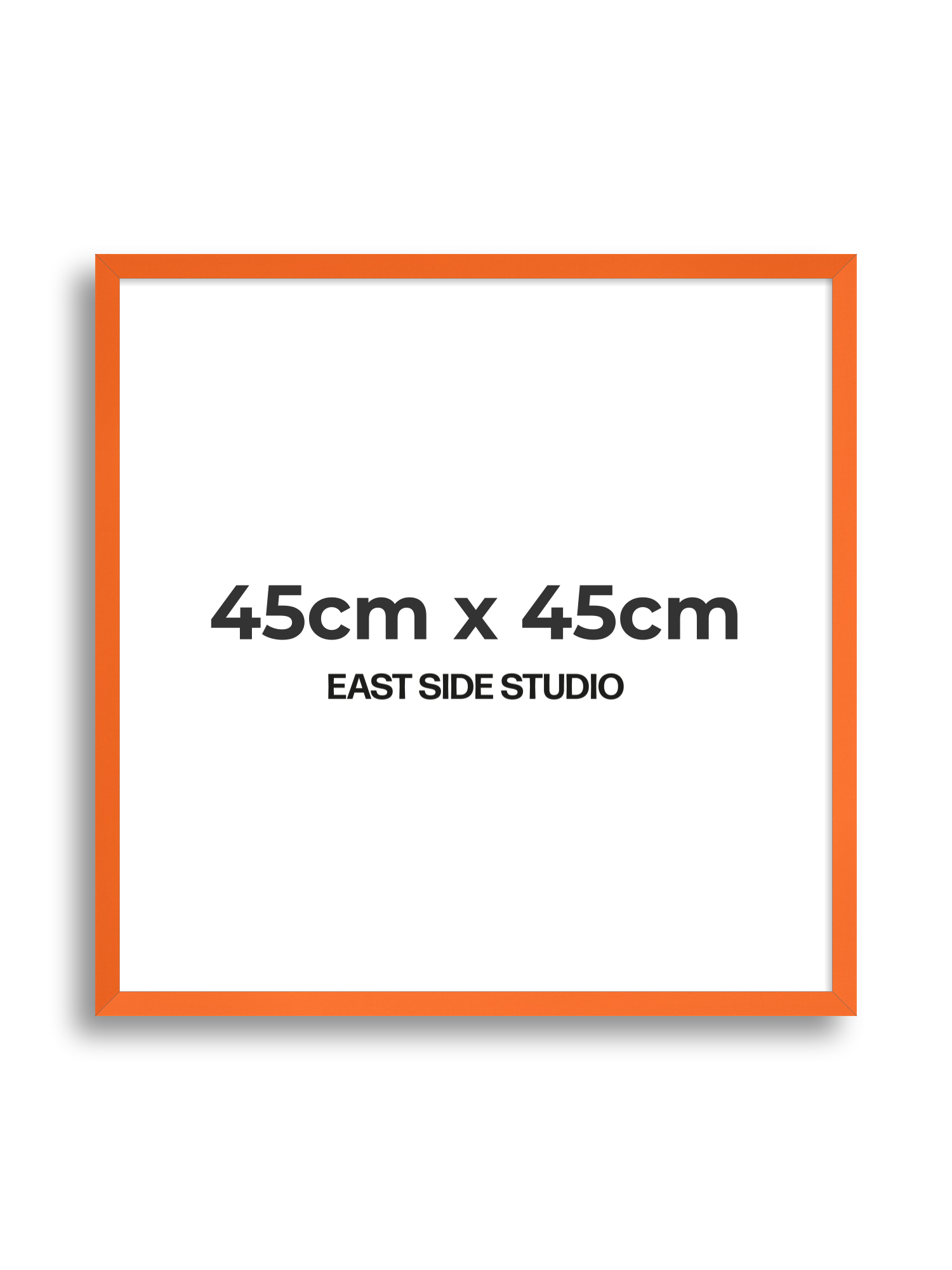 Neon Orange 45cm x 45cm picture frame