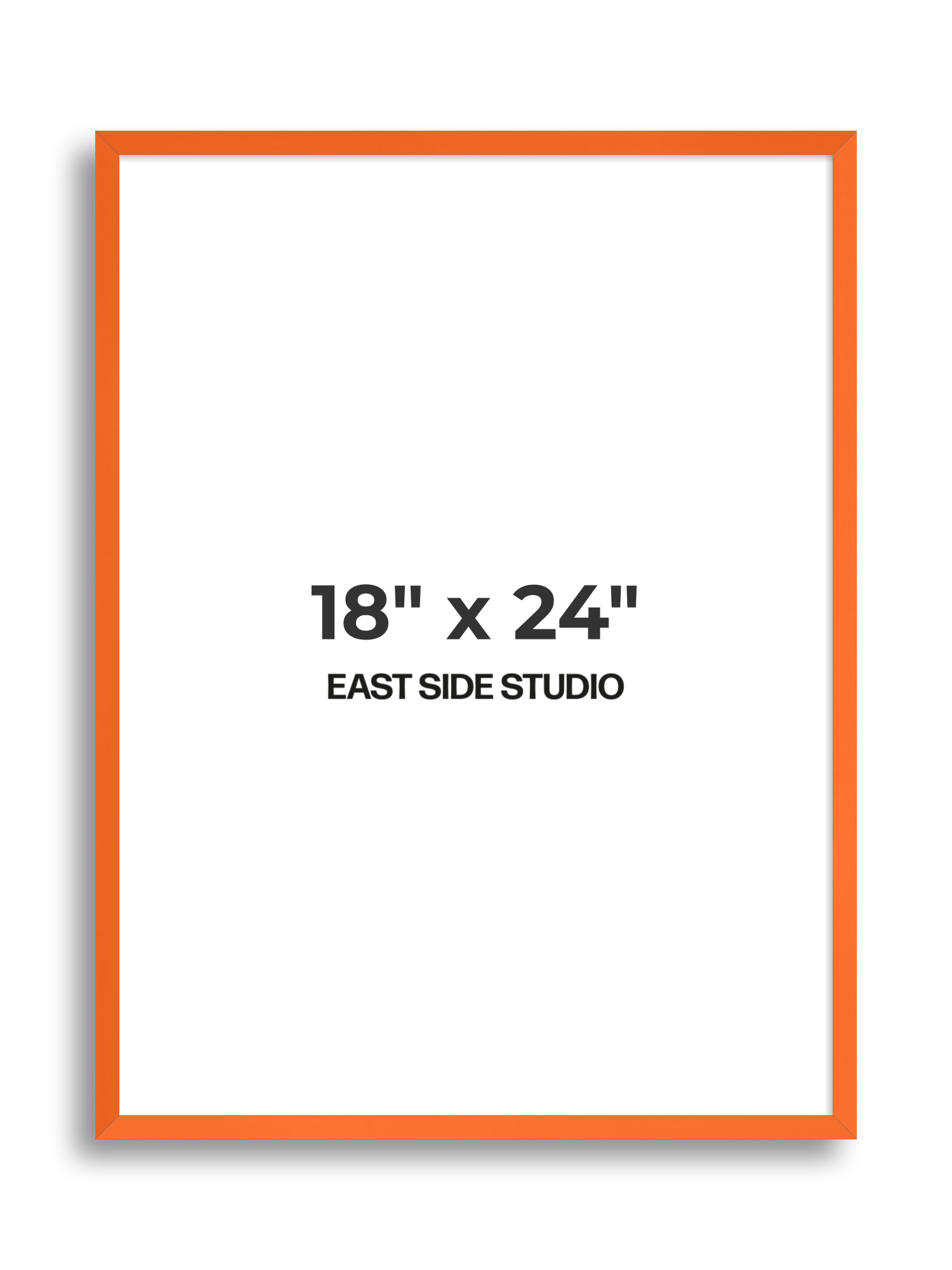 Neon Orange 18" x 24" picture frame