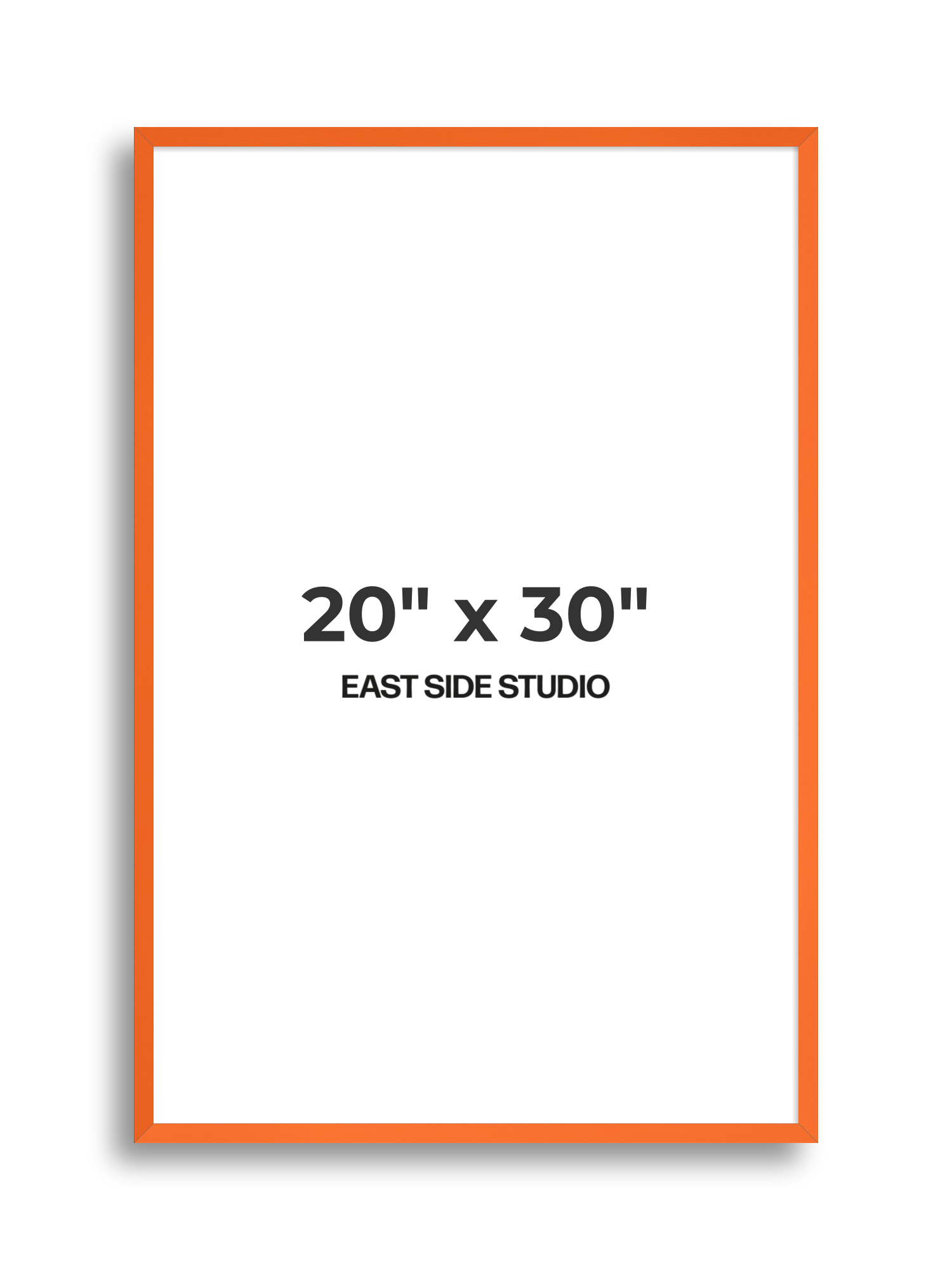 Neon Orange 20" x 30" picture frame