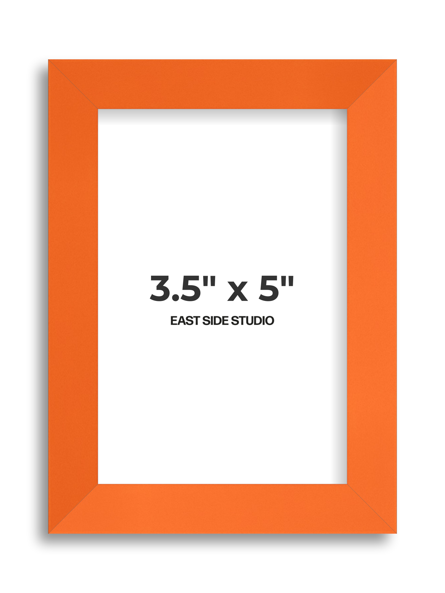 Neon Orange 3.5" x 5" picture frame