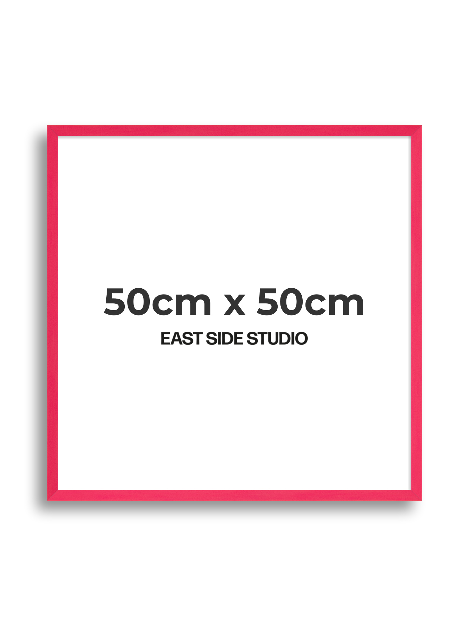 Neon Pink 50cm x 50cm picture frame