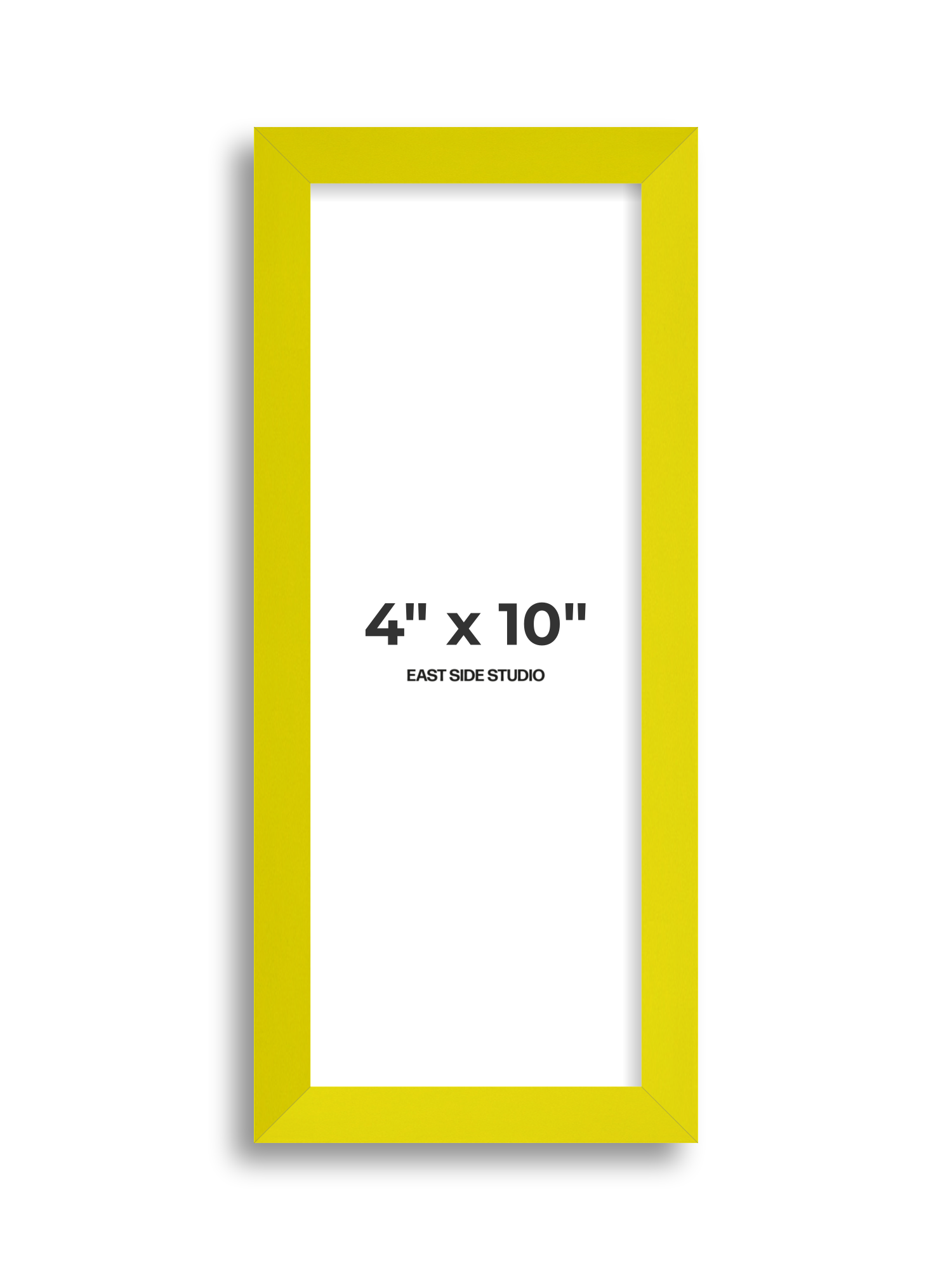 Neon Yellow 4" x 10" picture frame
