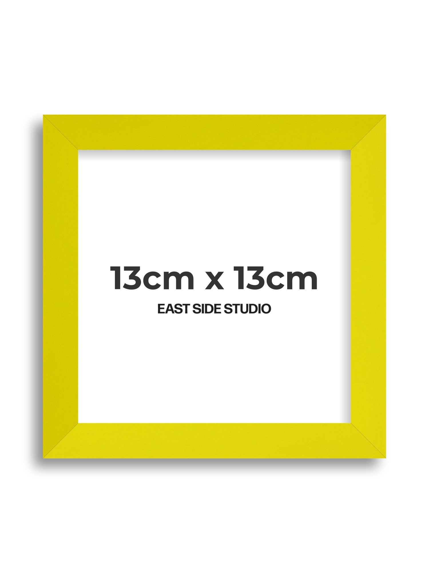 Neon Yellow 13cm x 13cm picture frame