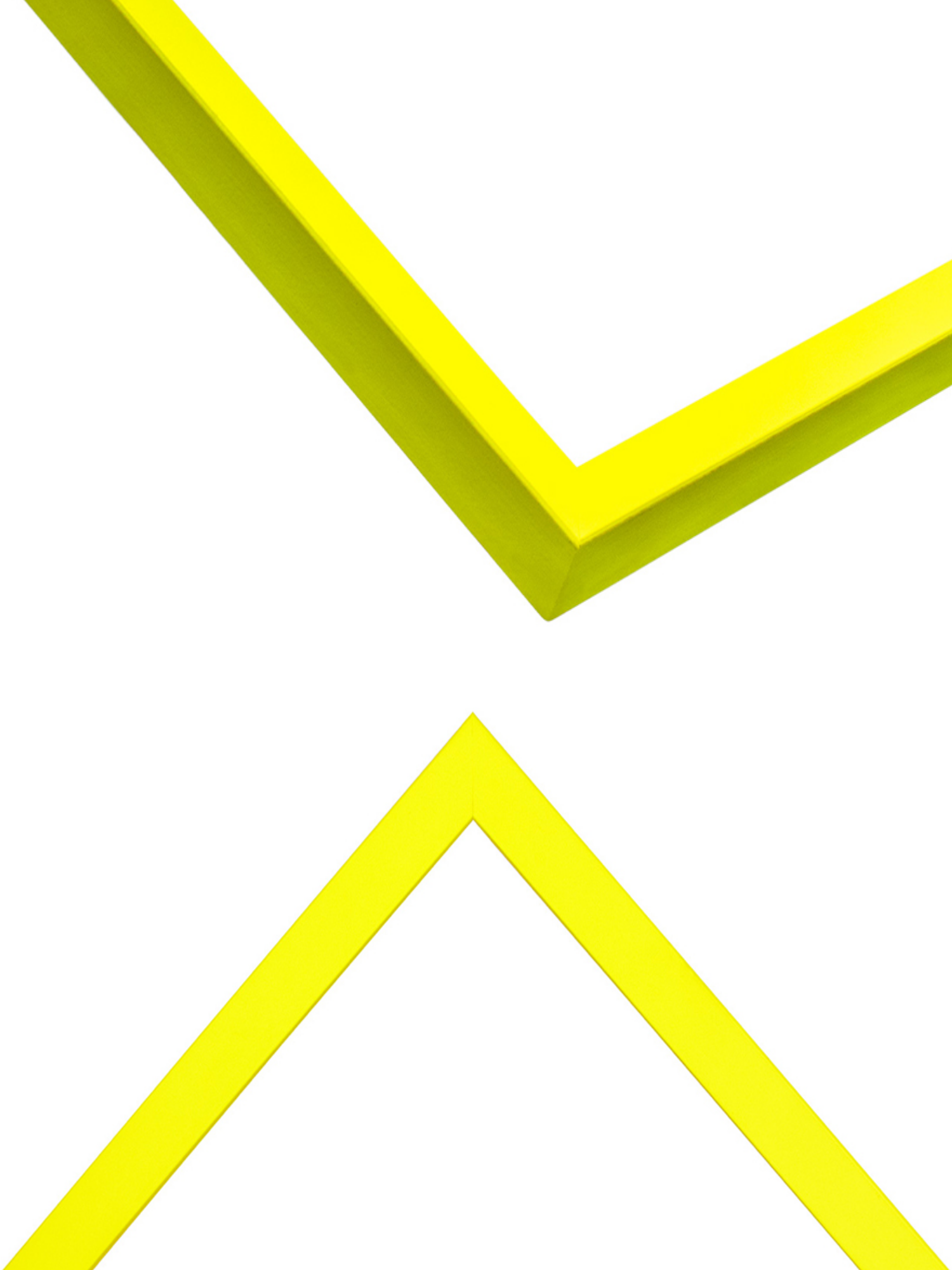 Neon Yellow picture frame chevron view