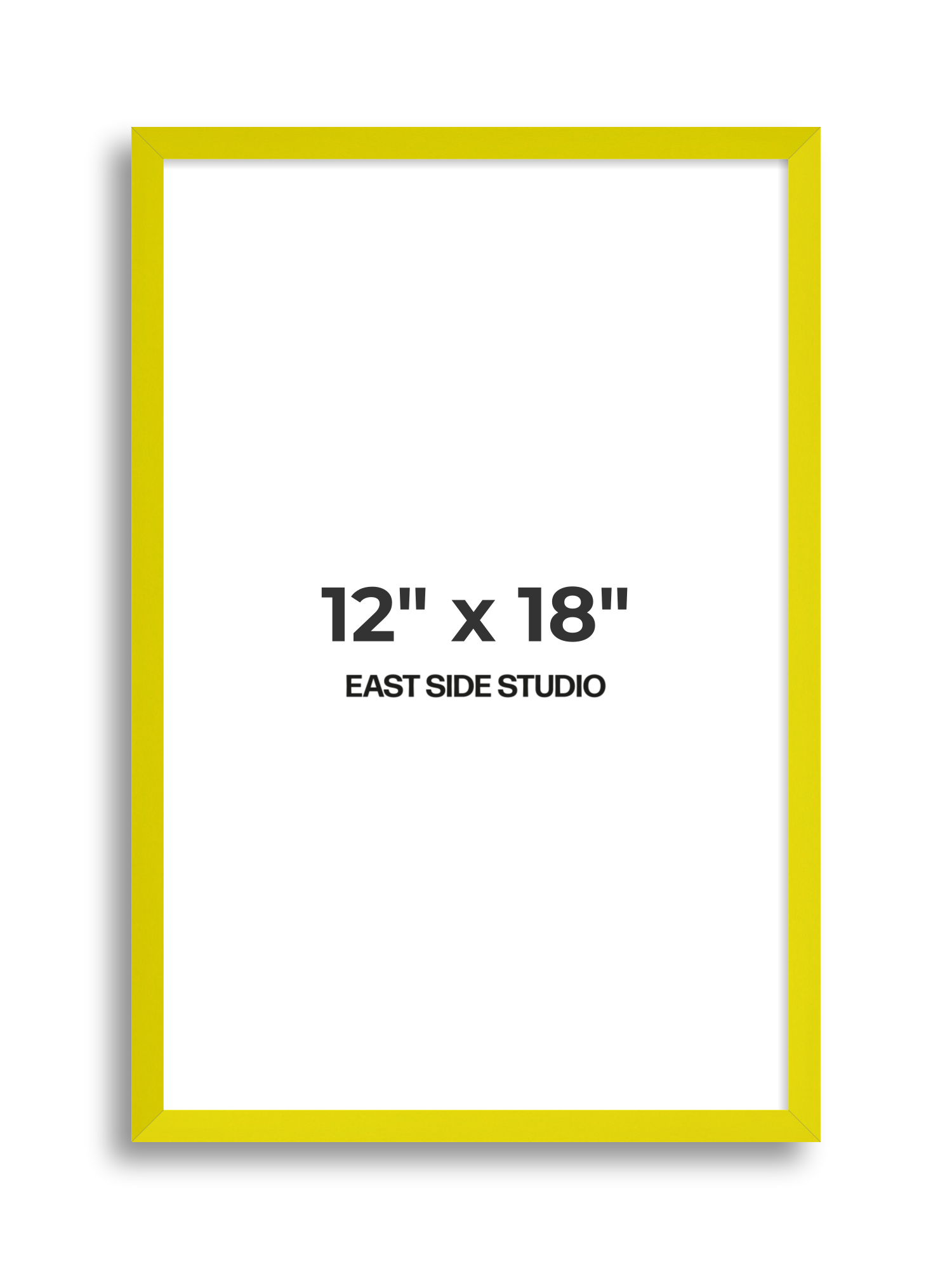 Neon Yellow 12" x 18" picture frame