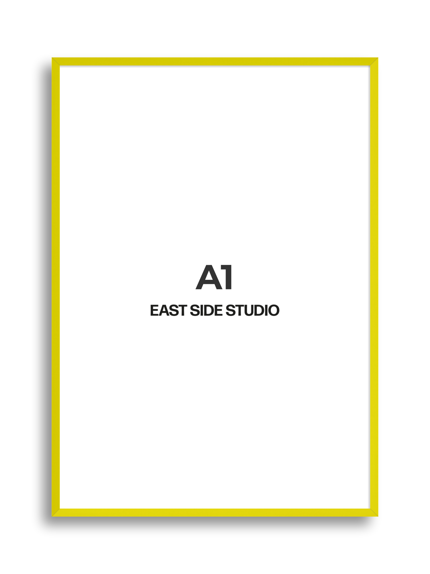 Neon Yellow A1 picture frame