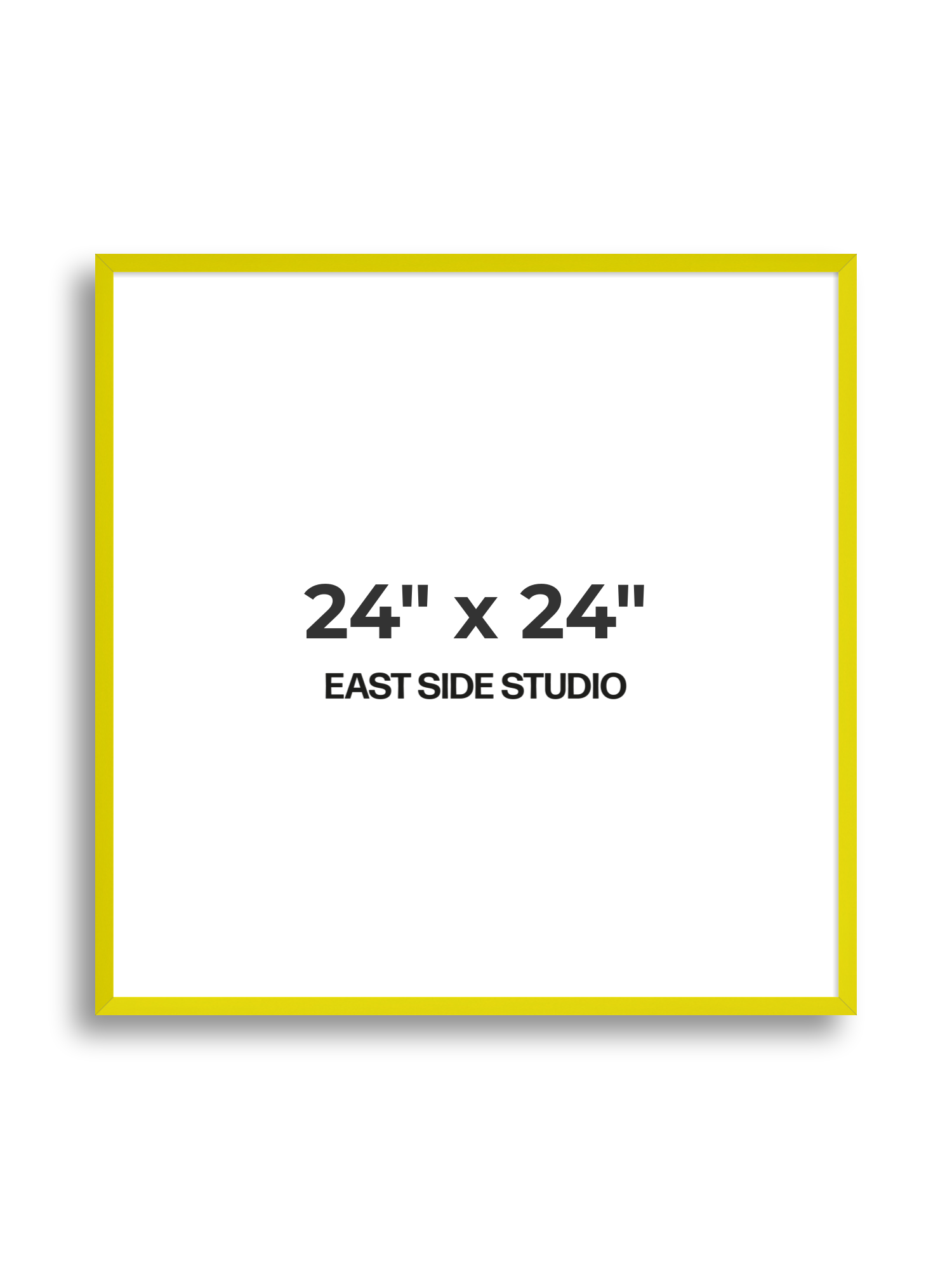 Neon Yellow 24" x 24" picture frame