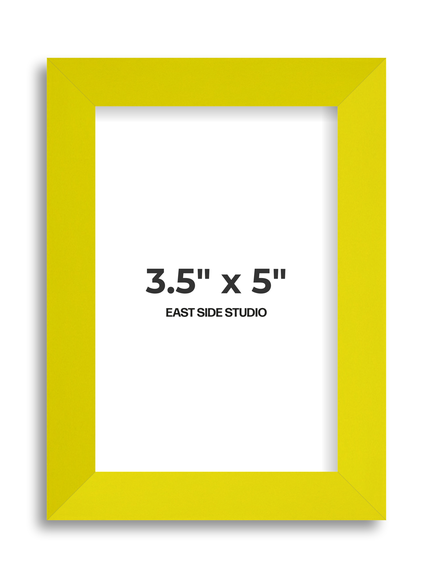 Neon Yellow 3.5" x 5" picture frame