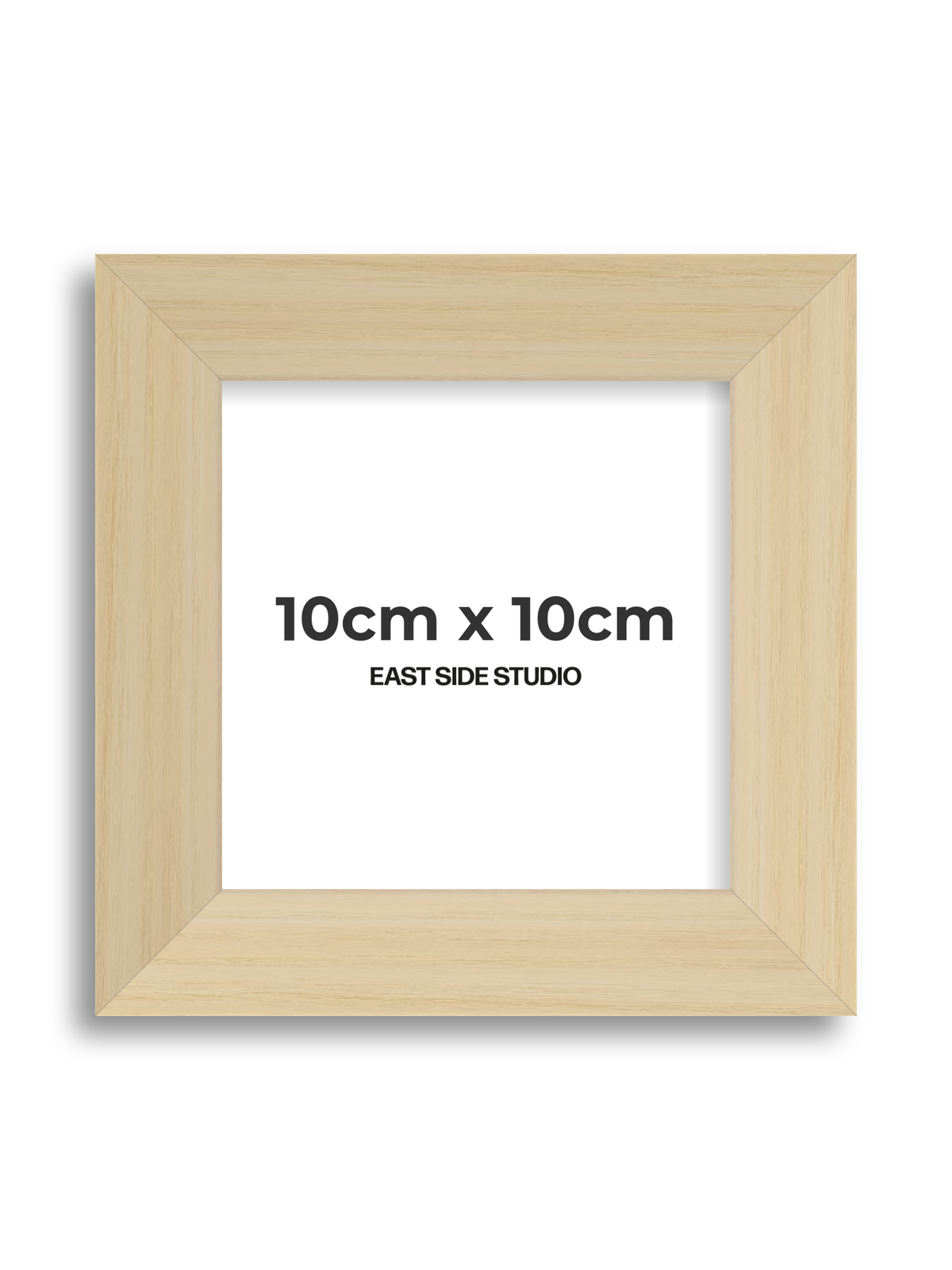 Natural Wood 10cm x 10cm picture frame