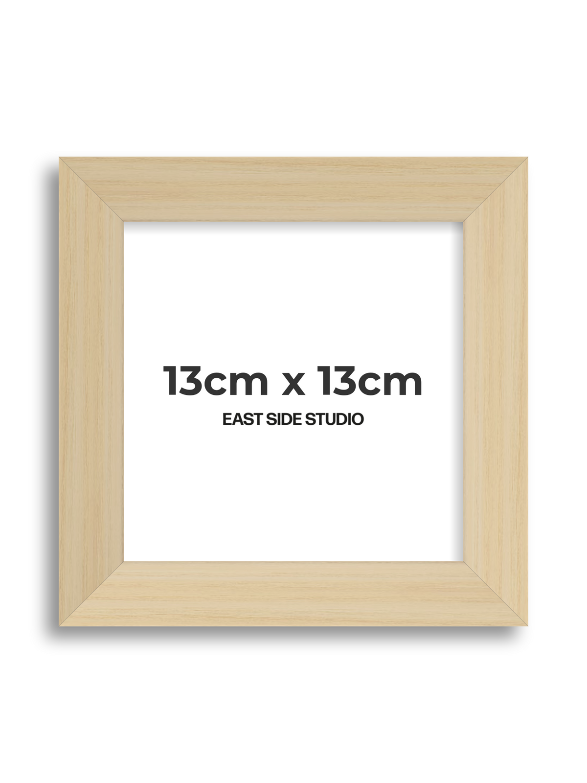 Natural Wood 13cm x 13cm picture frame