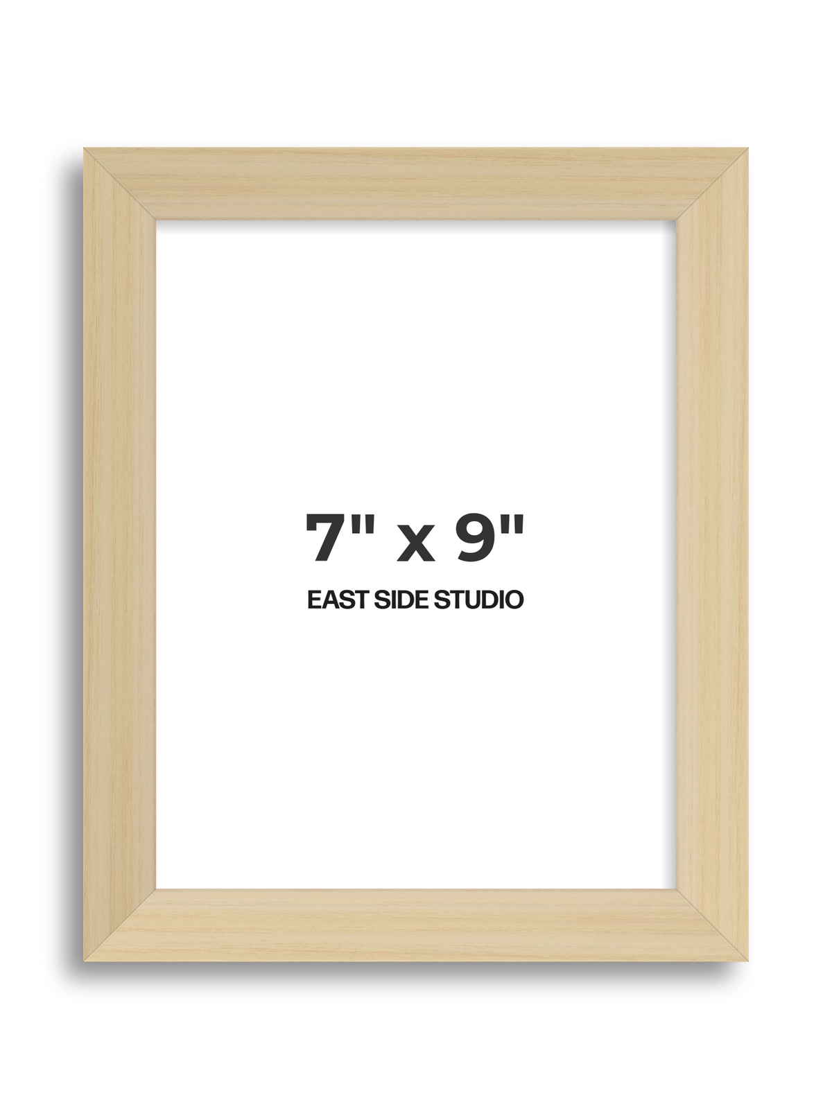 Natural Wood 7" x 9" picture frame