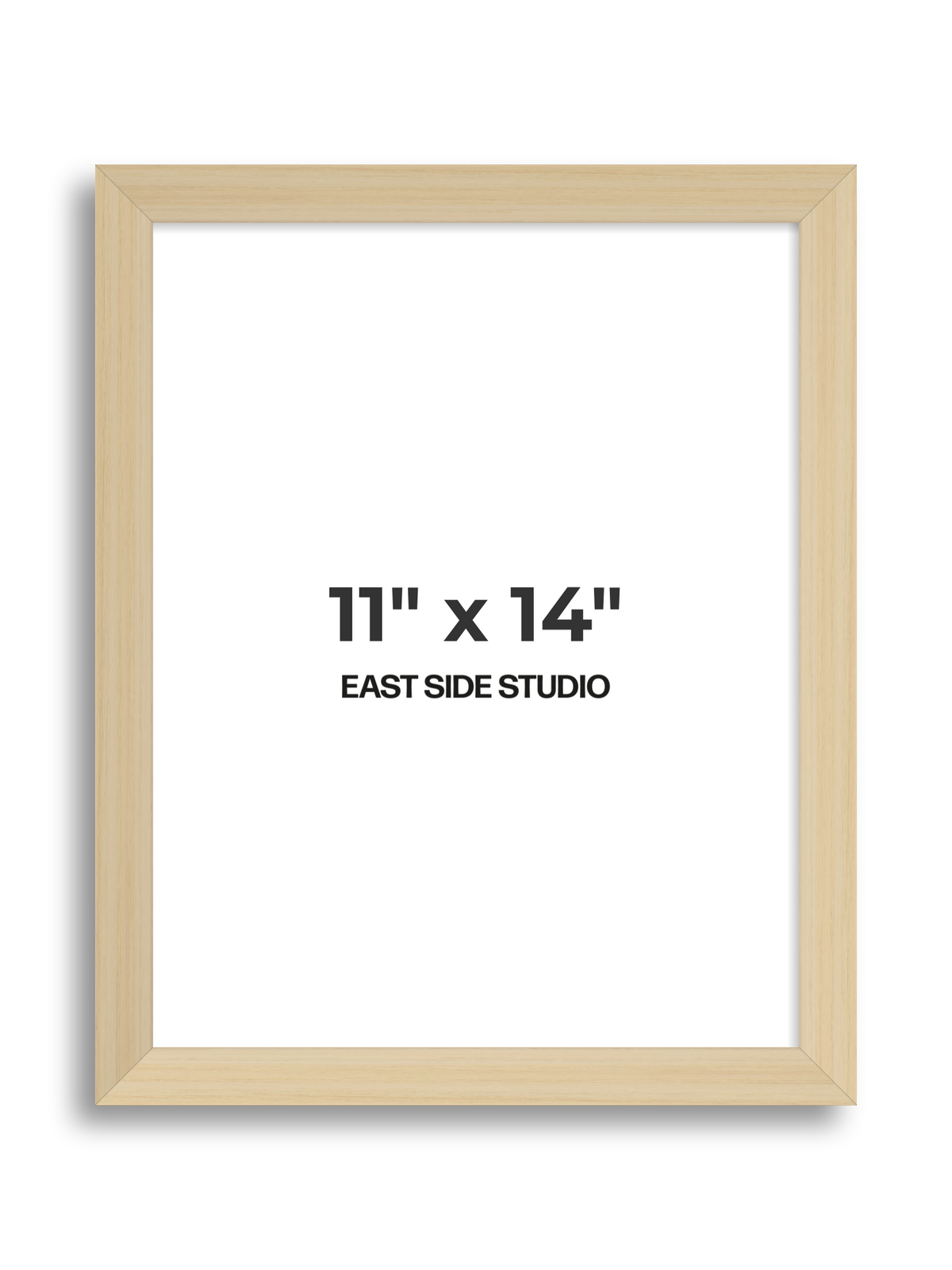 Natural Wood 11" x 14" picture frame