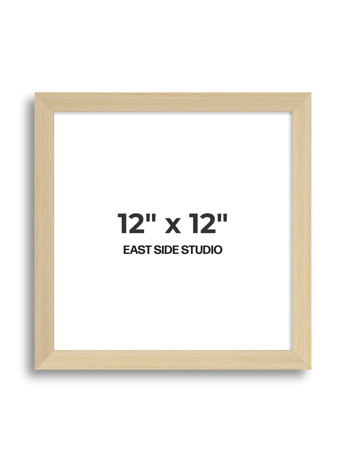 Natural Wood 12" x 12" picture frame