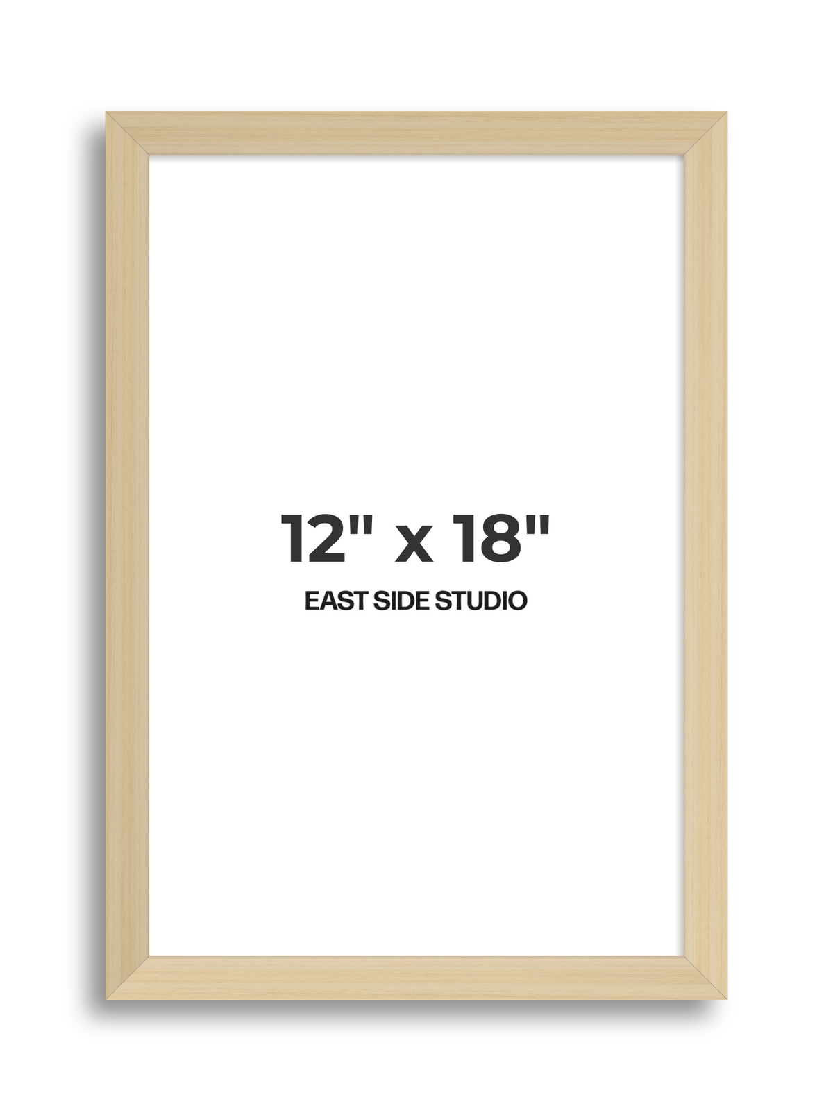Natural Wood 12" x 18" picture frame