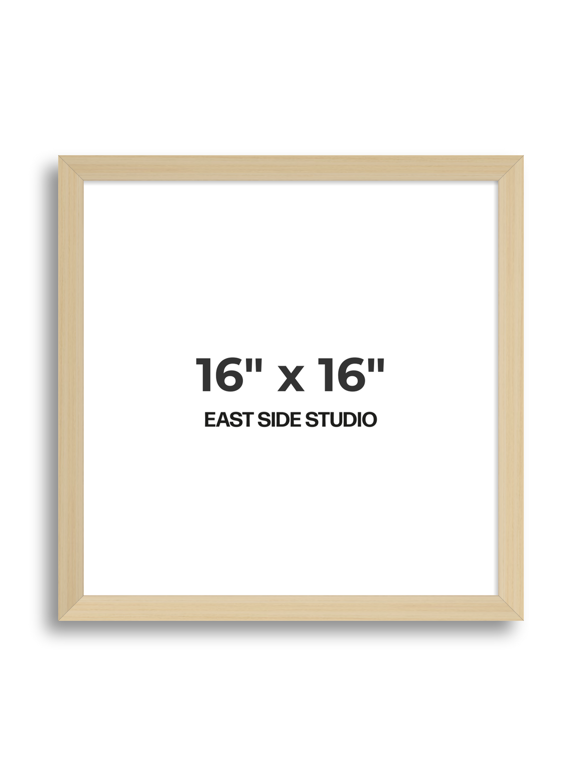Natural Wood 16" x 16" picture frame