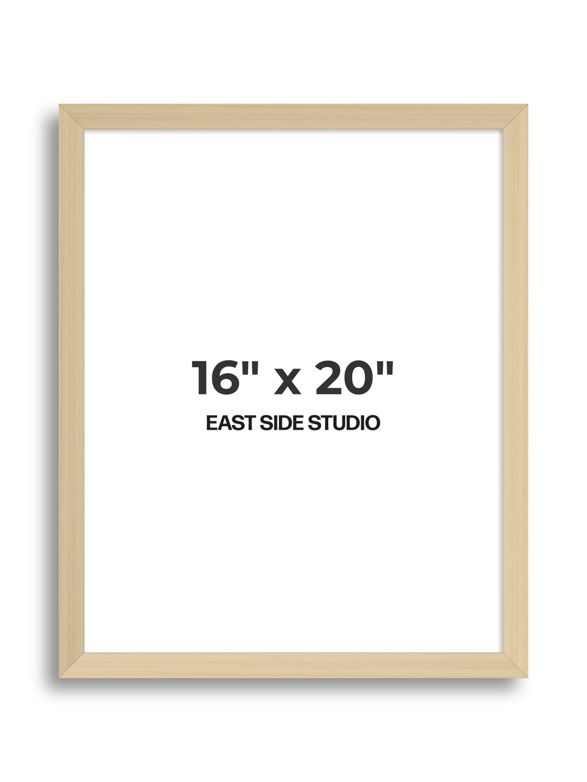 Natural Wood 16" x 20" picture frame