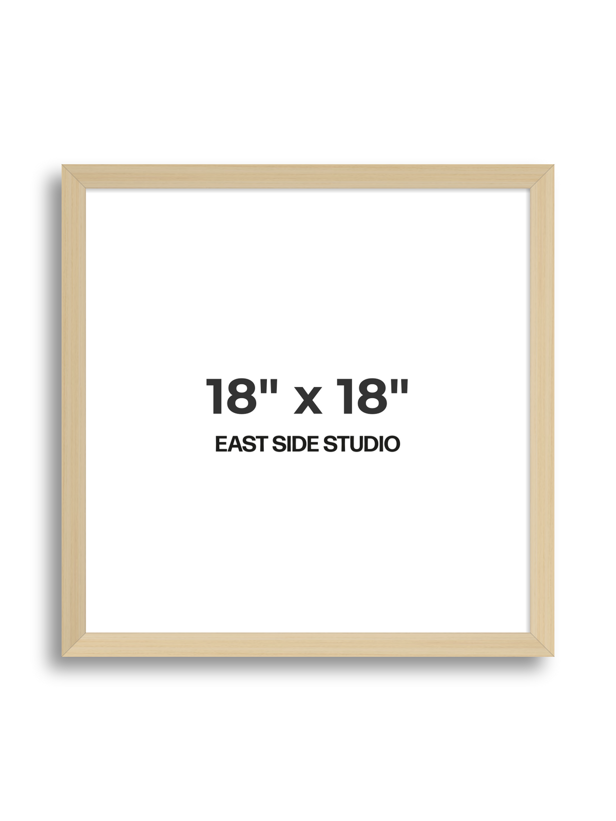 Natural Wood 18" x 18" picture frame