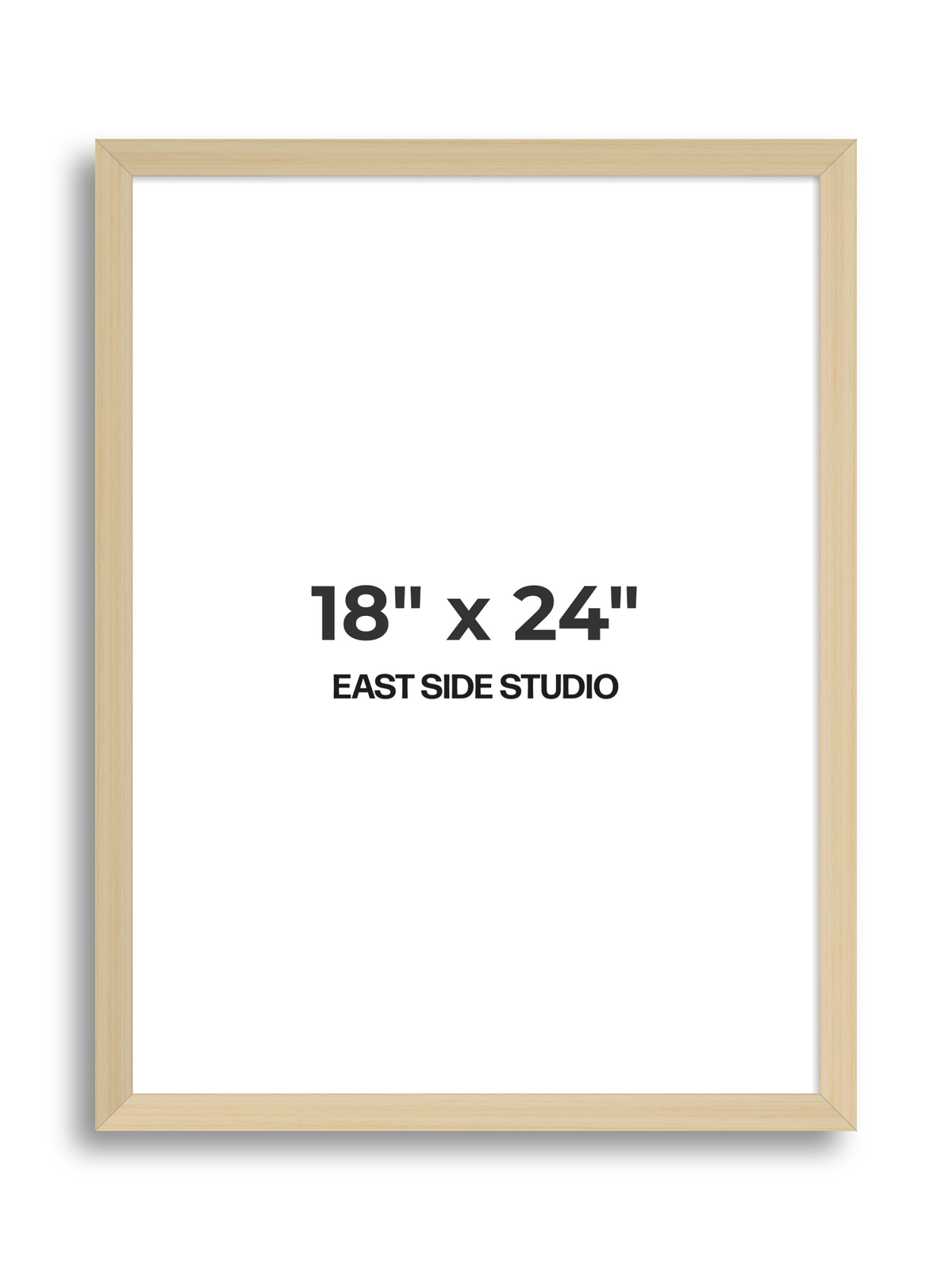 Natural Wood 18" x 24" picture frame
