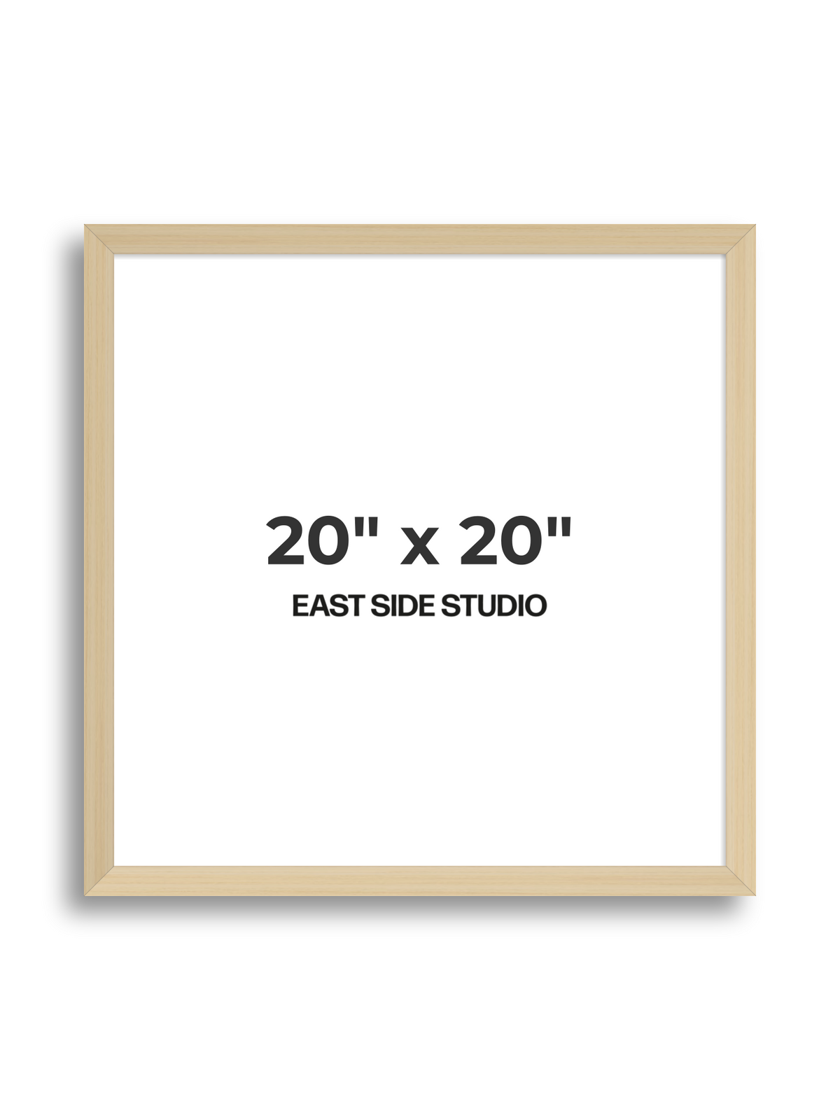 Natural Wood 20" x 20" picture frame