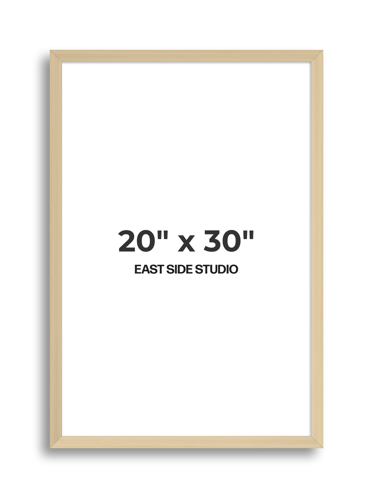 Natural Wood 20" x 30" picture frame