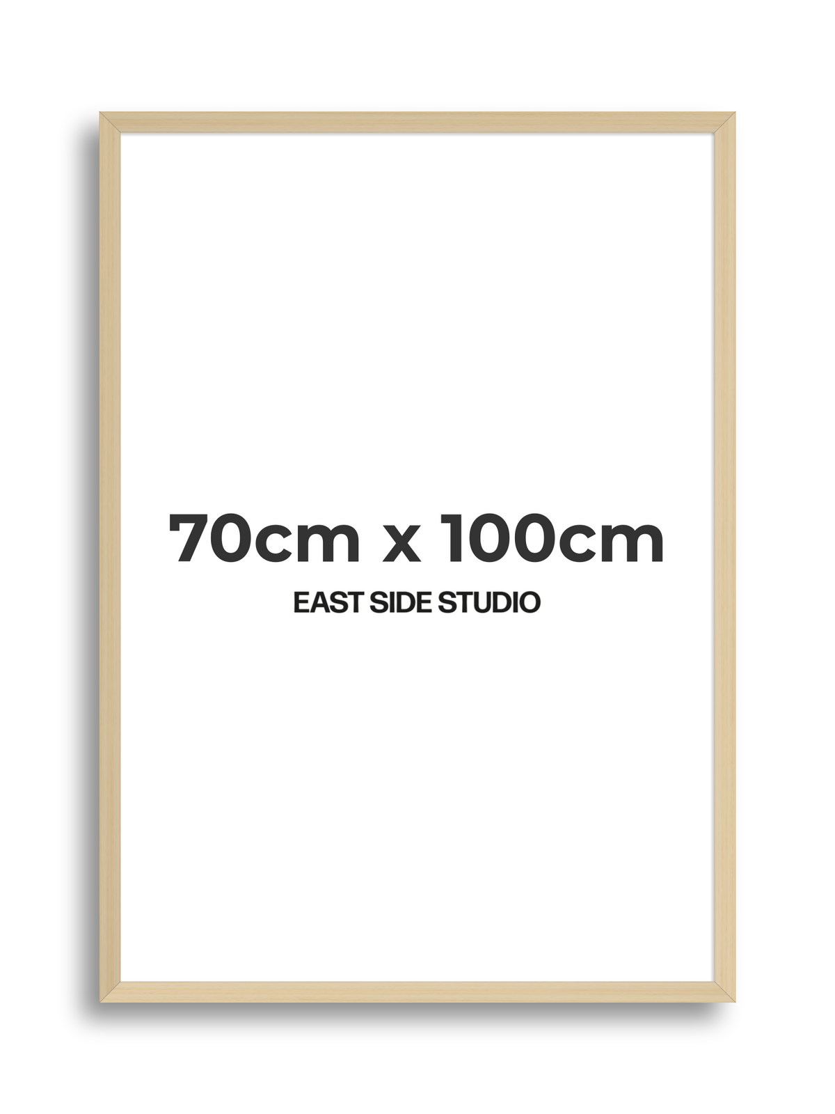 Natural Wood 70cm x 100cm picture frame